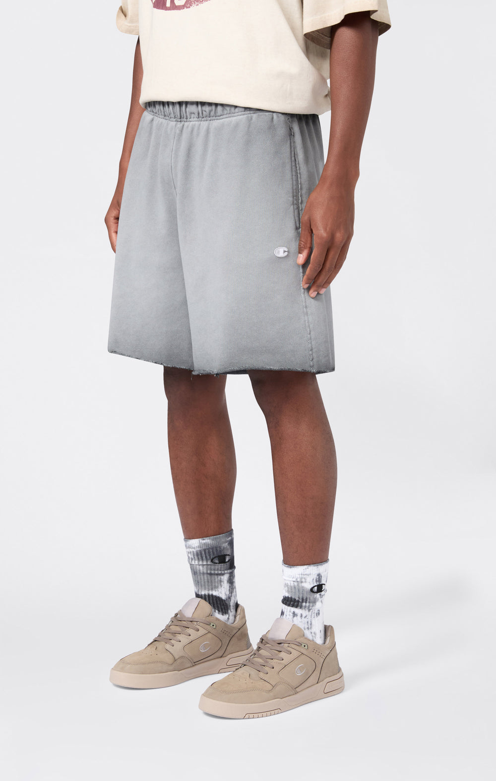 Bermuda Da Uomo Effetto Slavato Loose Fit Time Capsule