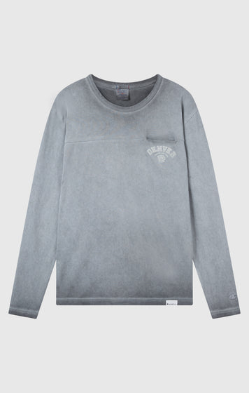 T-Shirt Homme Manches Longues Effet Délavé Time Capsule