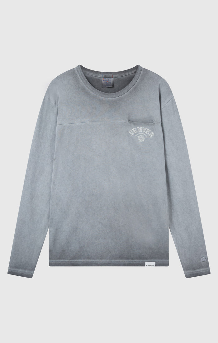 T-Shirt Homme Manches Longues Effet Délavé Time Capsule