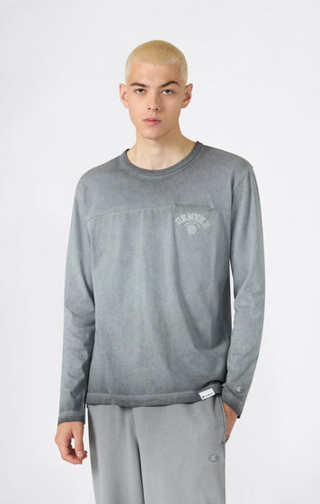 T-Shirt Homme Manches Longues Effet Délavé Time Capsule