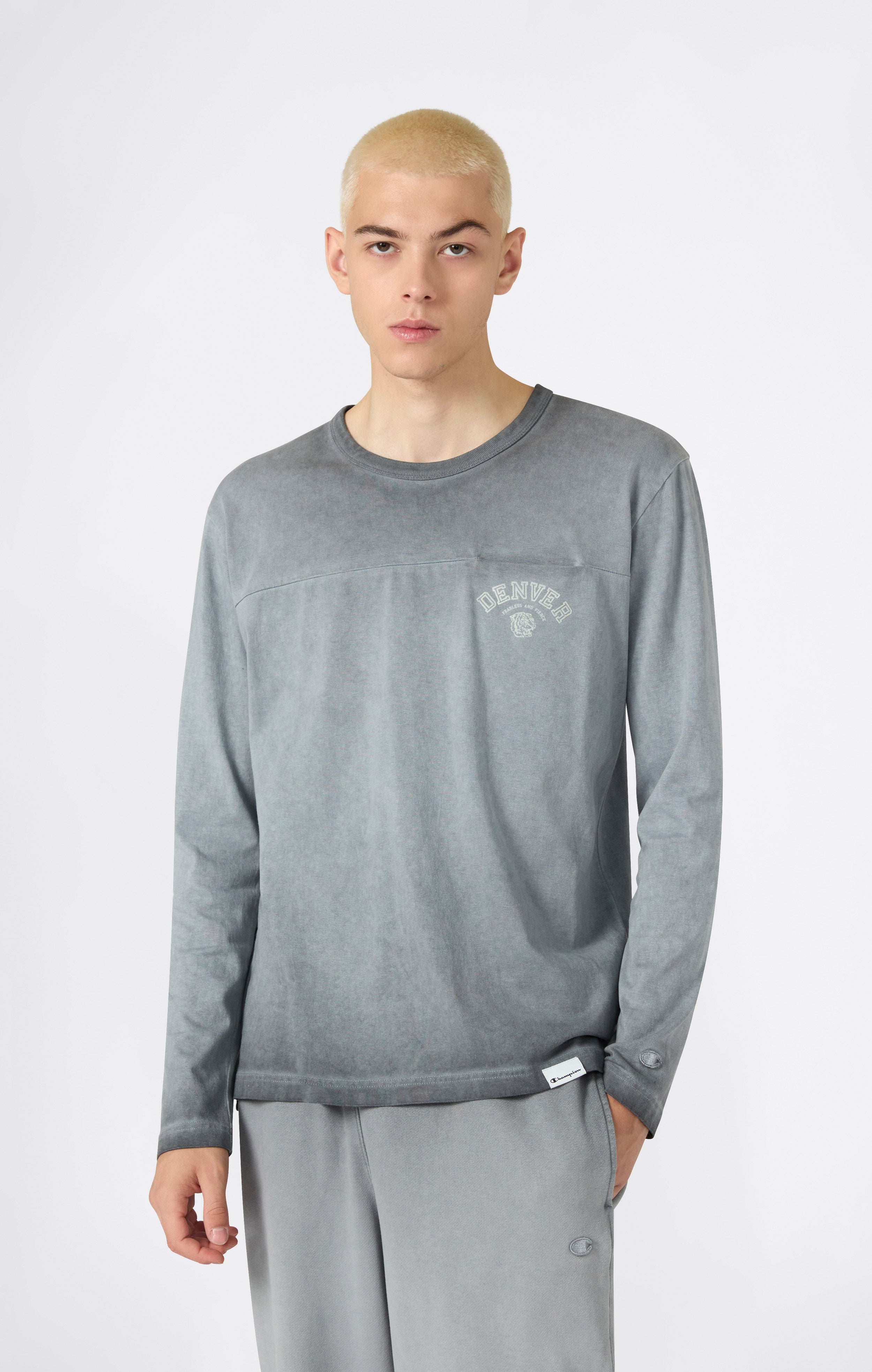 T-Shirt Uomo Manica Lunga Effetto Slavato Time Capsule