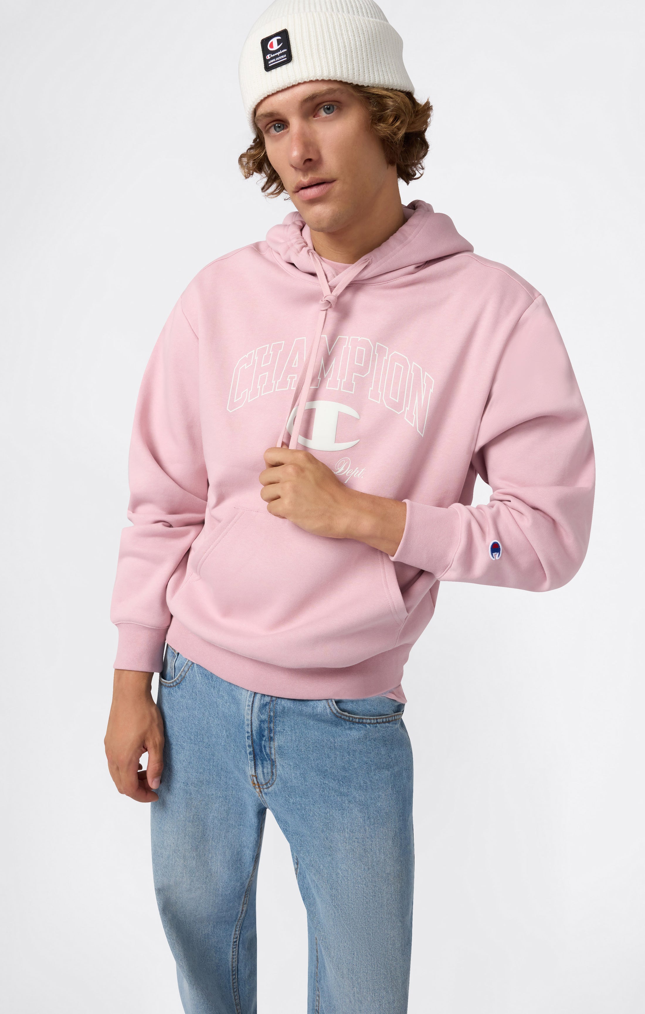 Felpa con Cappuccio da Uomo Street Varsity con interno felpato