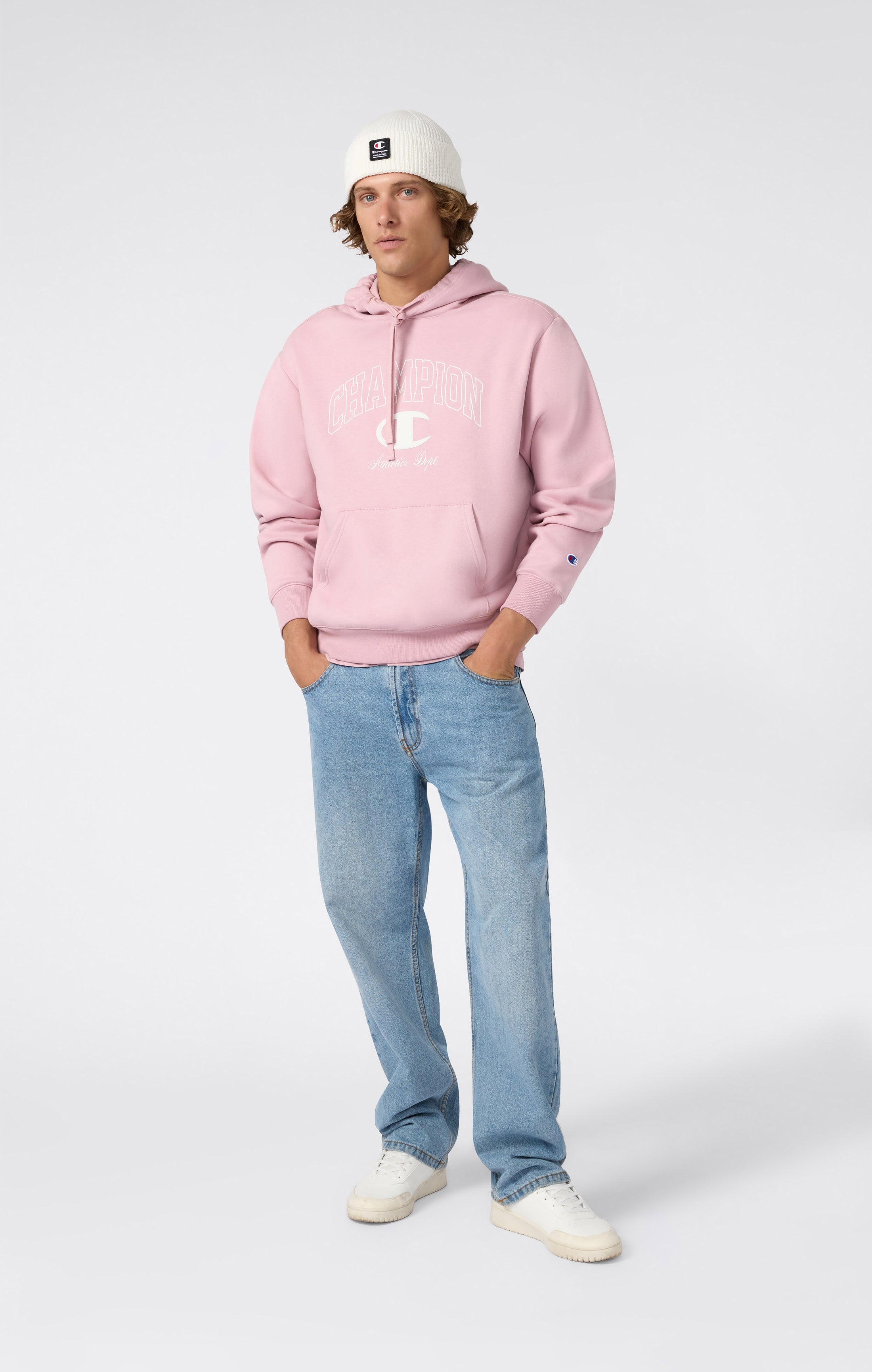 Felpa con Cappuccio da Uomo Street Varsity con interno felpato