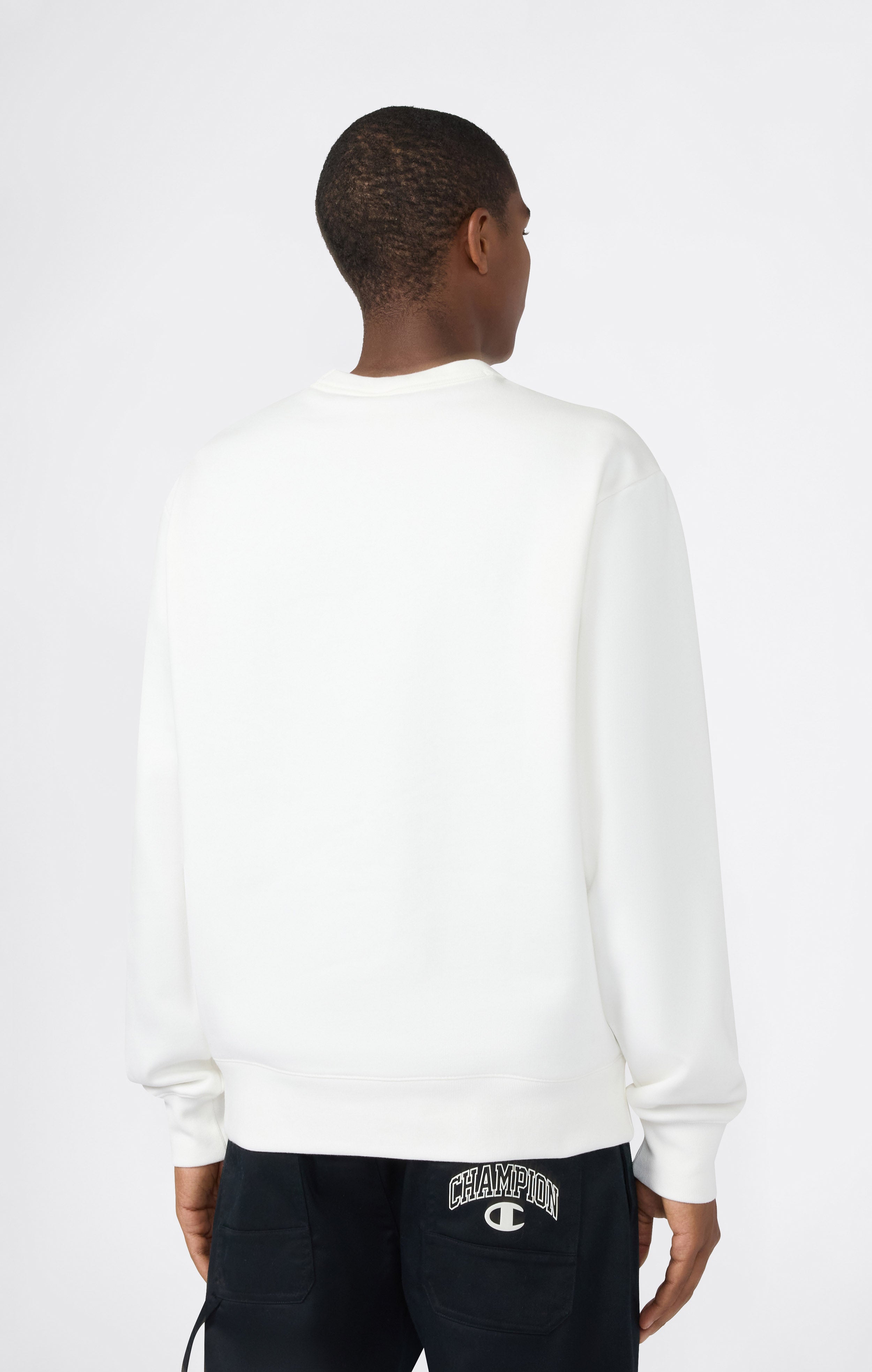 Sweatshirt mit Rundhalsausschnitt für Herren Street Varsity mit angerautem Innenmaterial