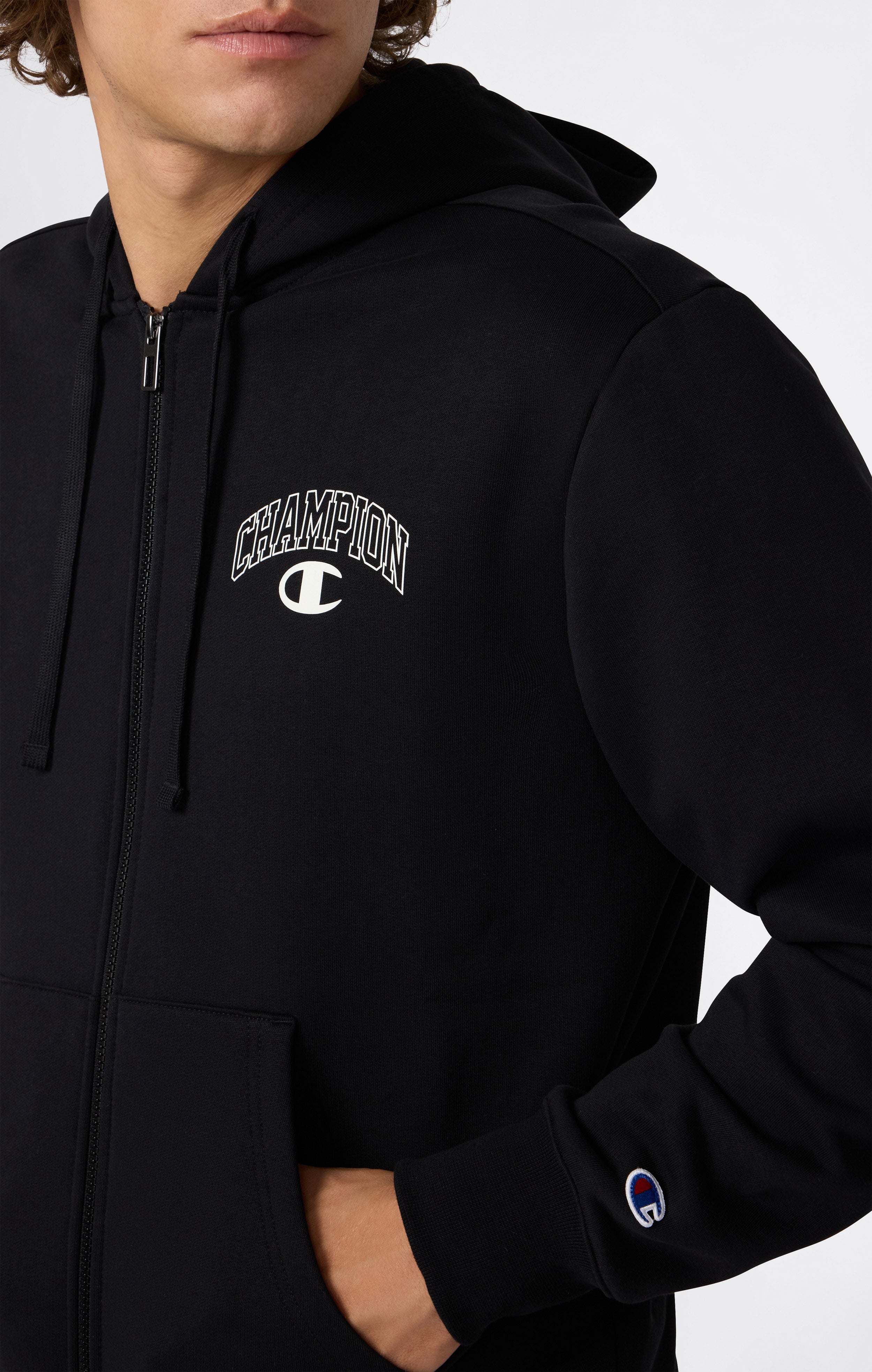 Men’s Fleece Full Zip Hoodie Street Varsity