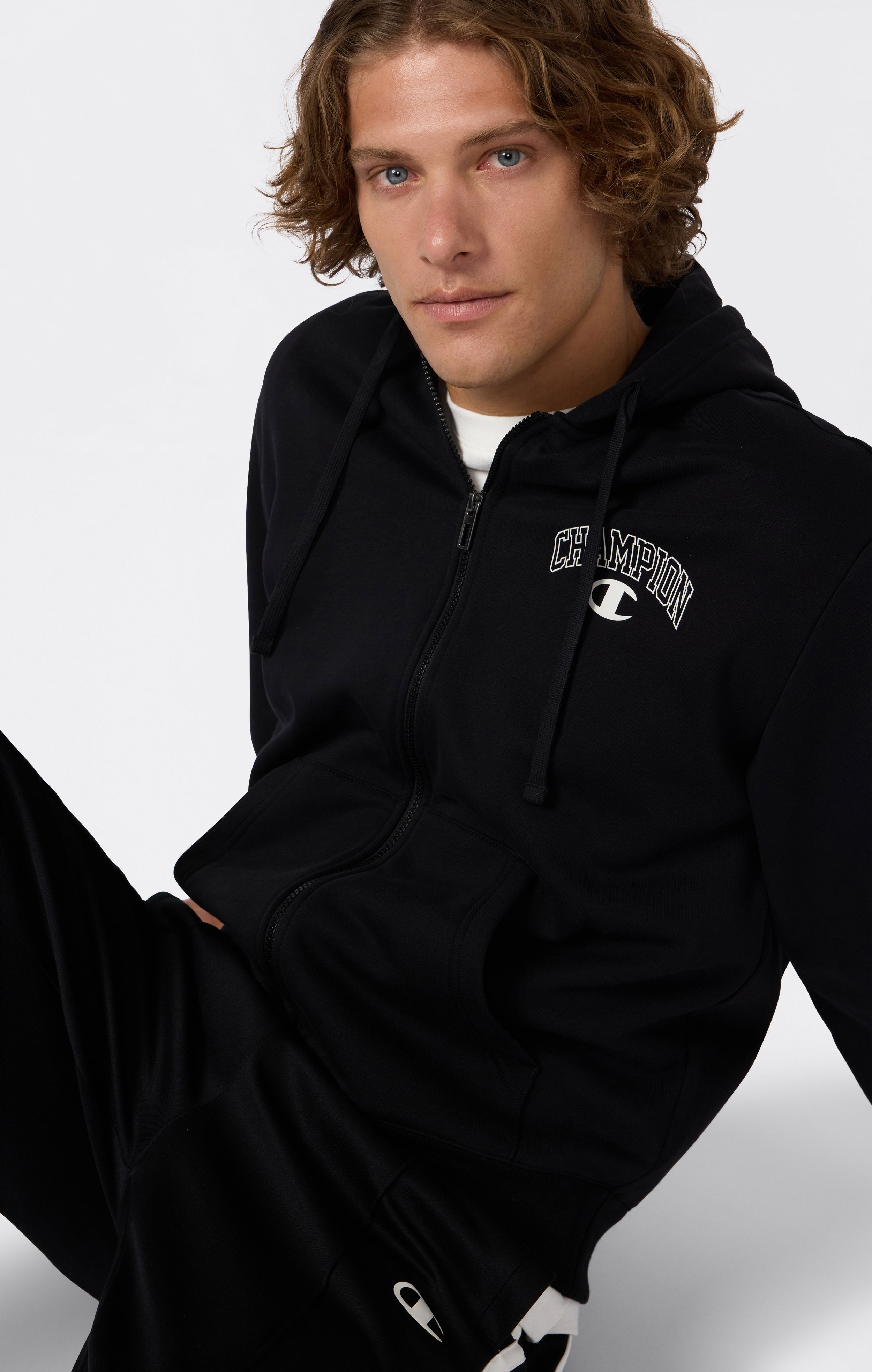 Men’s Fleece Full Zip Hoodie Street Varsity