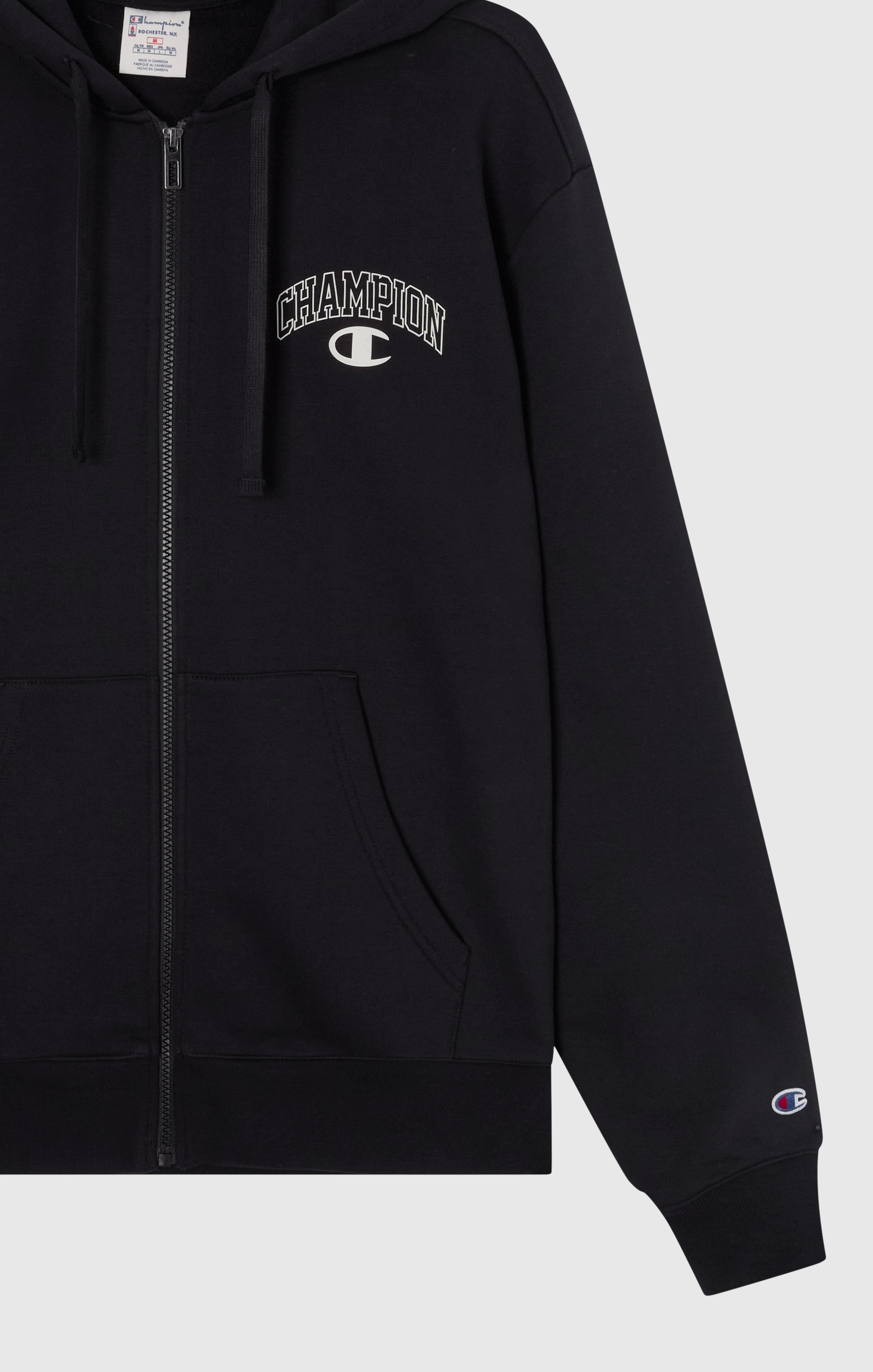 Men’s Fleece Full Zip Hoodie Street Varsity