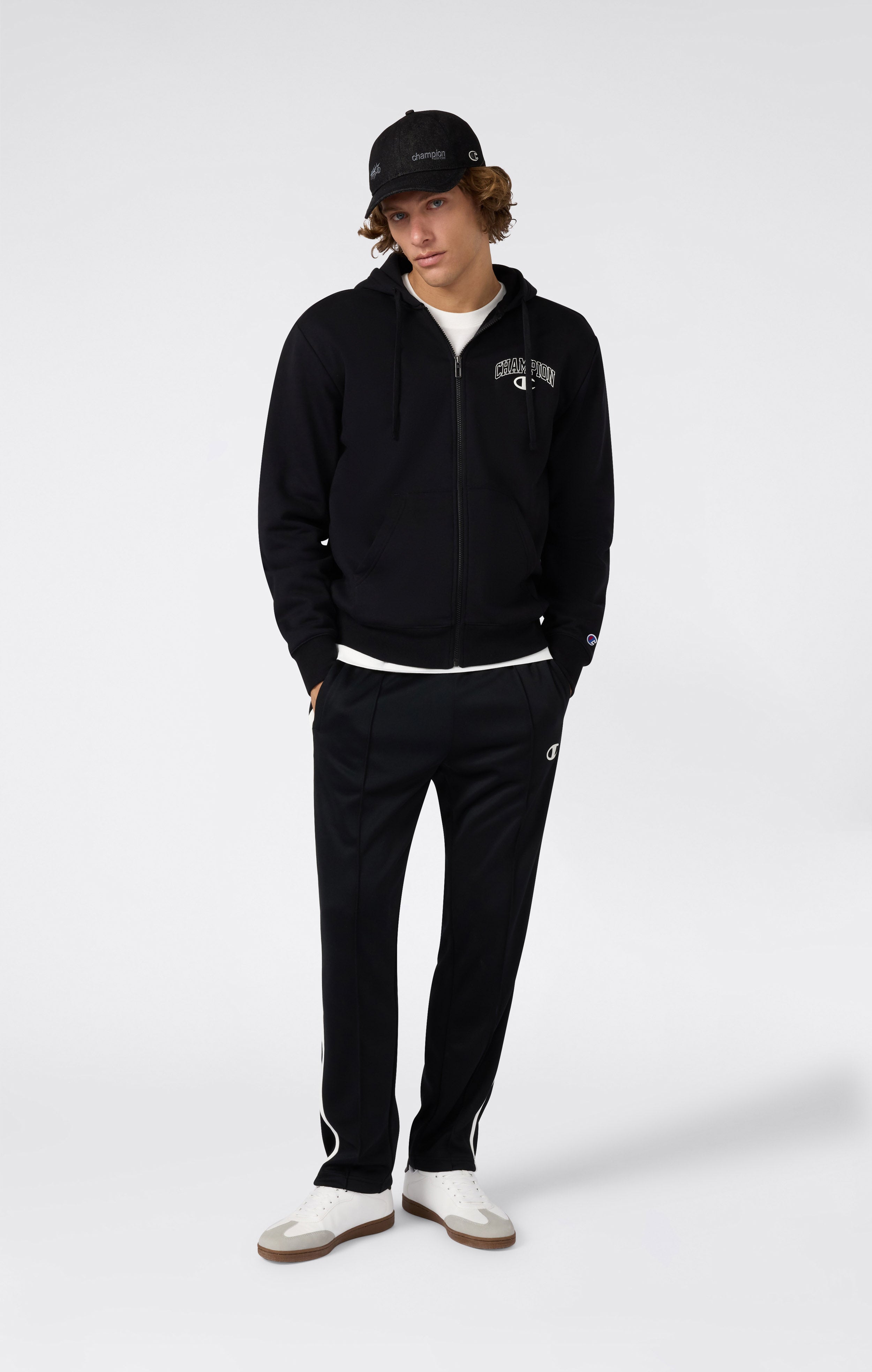Men’s Fleece Full Zip Hoodie Street Varsity