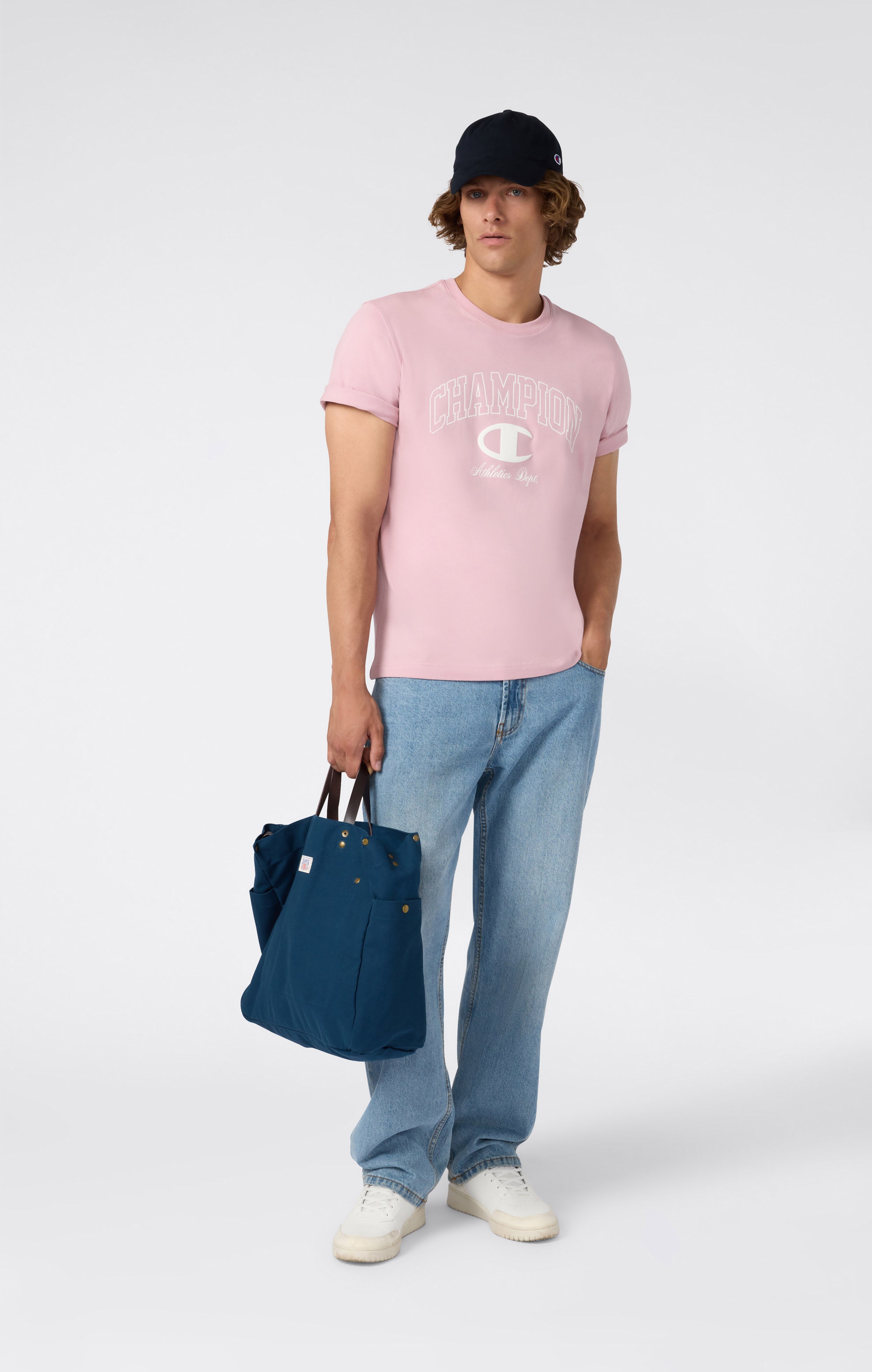 Camiseta con Cuello Redondo para Hombre Street Varsity