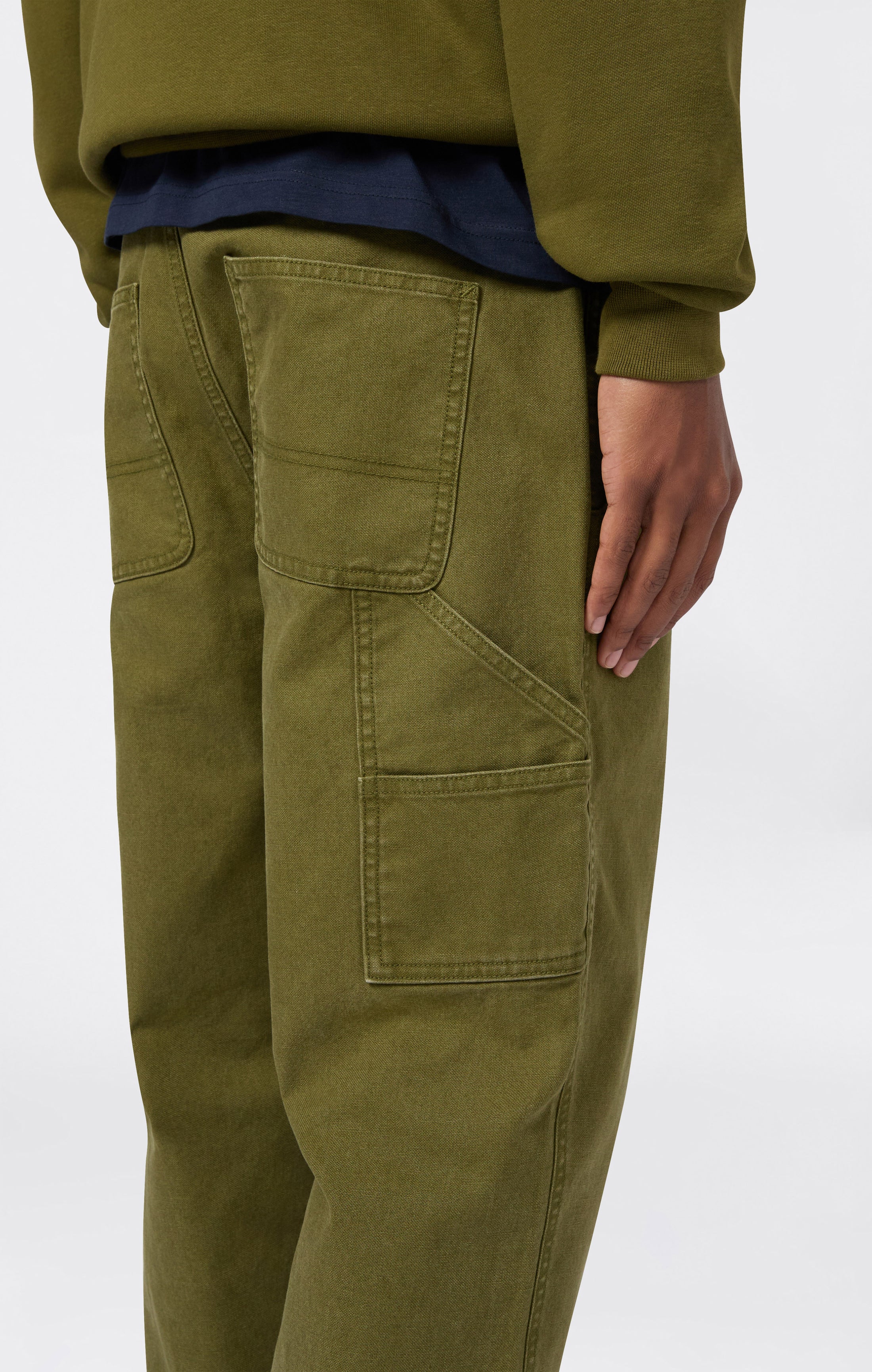 Pantaloni In Tessuto Con Gamba Dritta Da Uomo