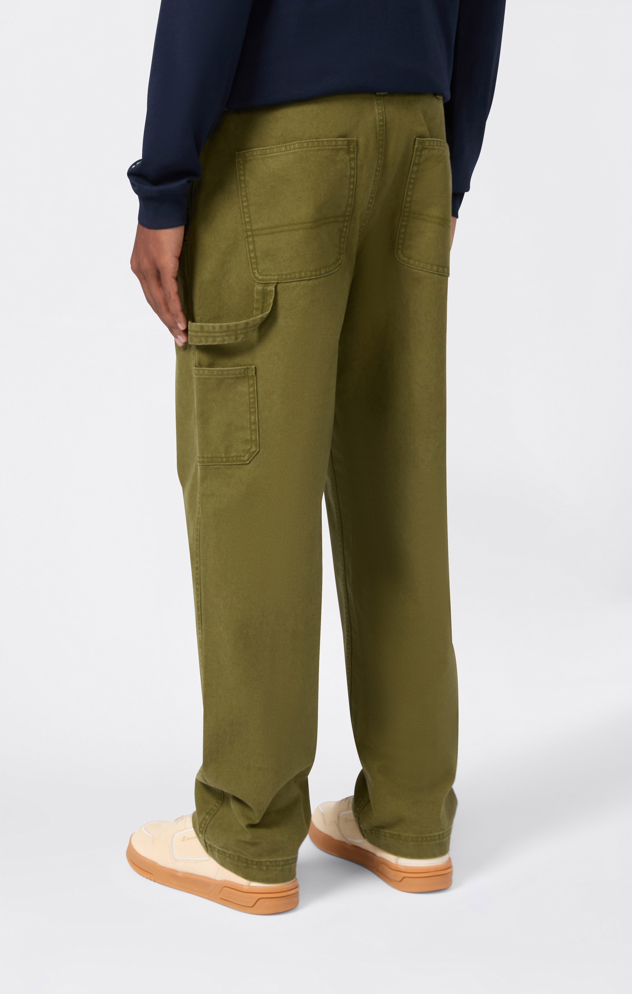 Gewebte Hose Mit Geradem Saum Für Herren