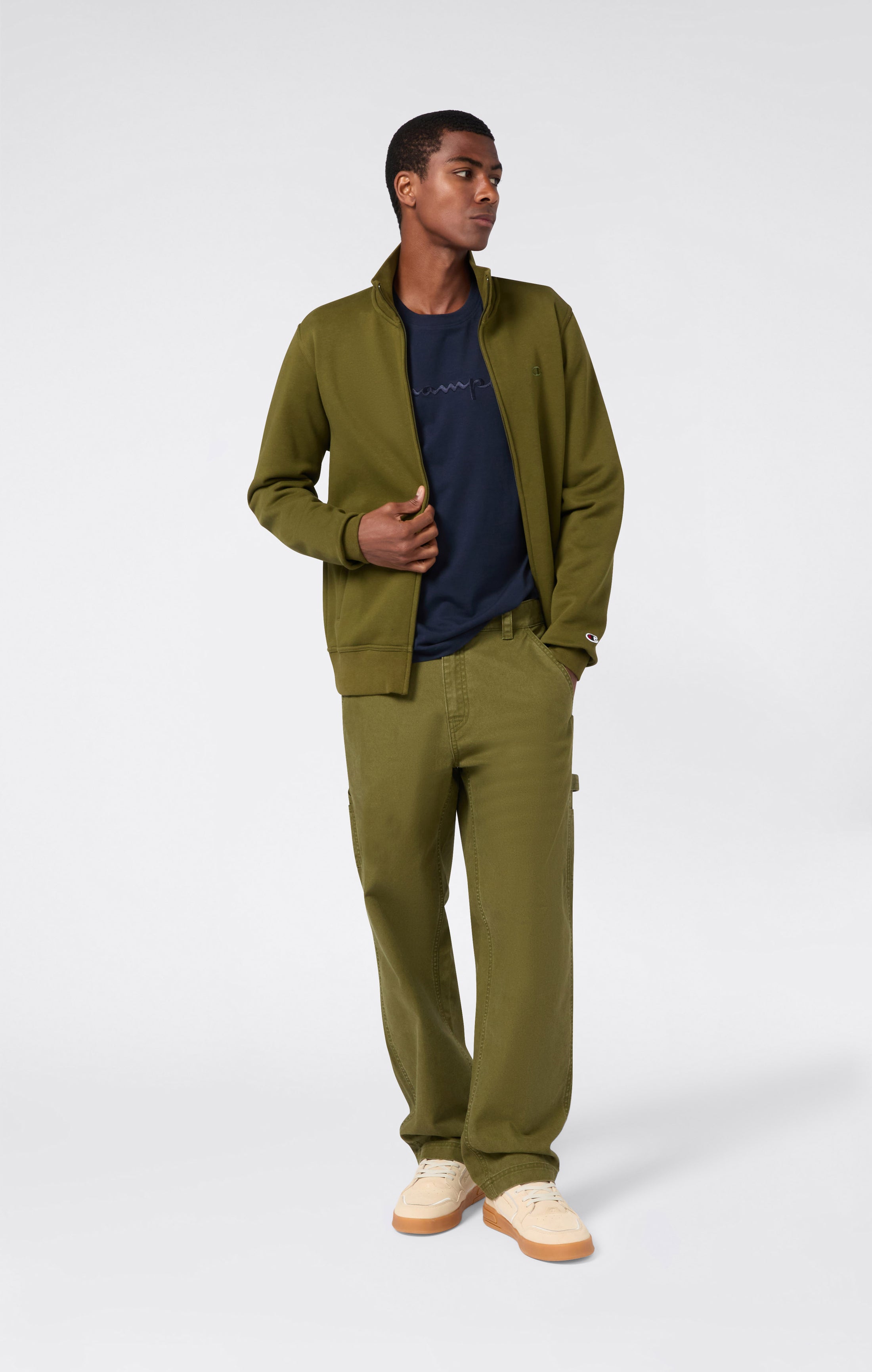 Pantaloni In Tessuto Con Gamba Dritta Da Uomo