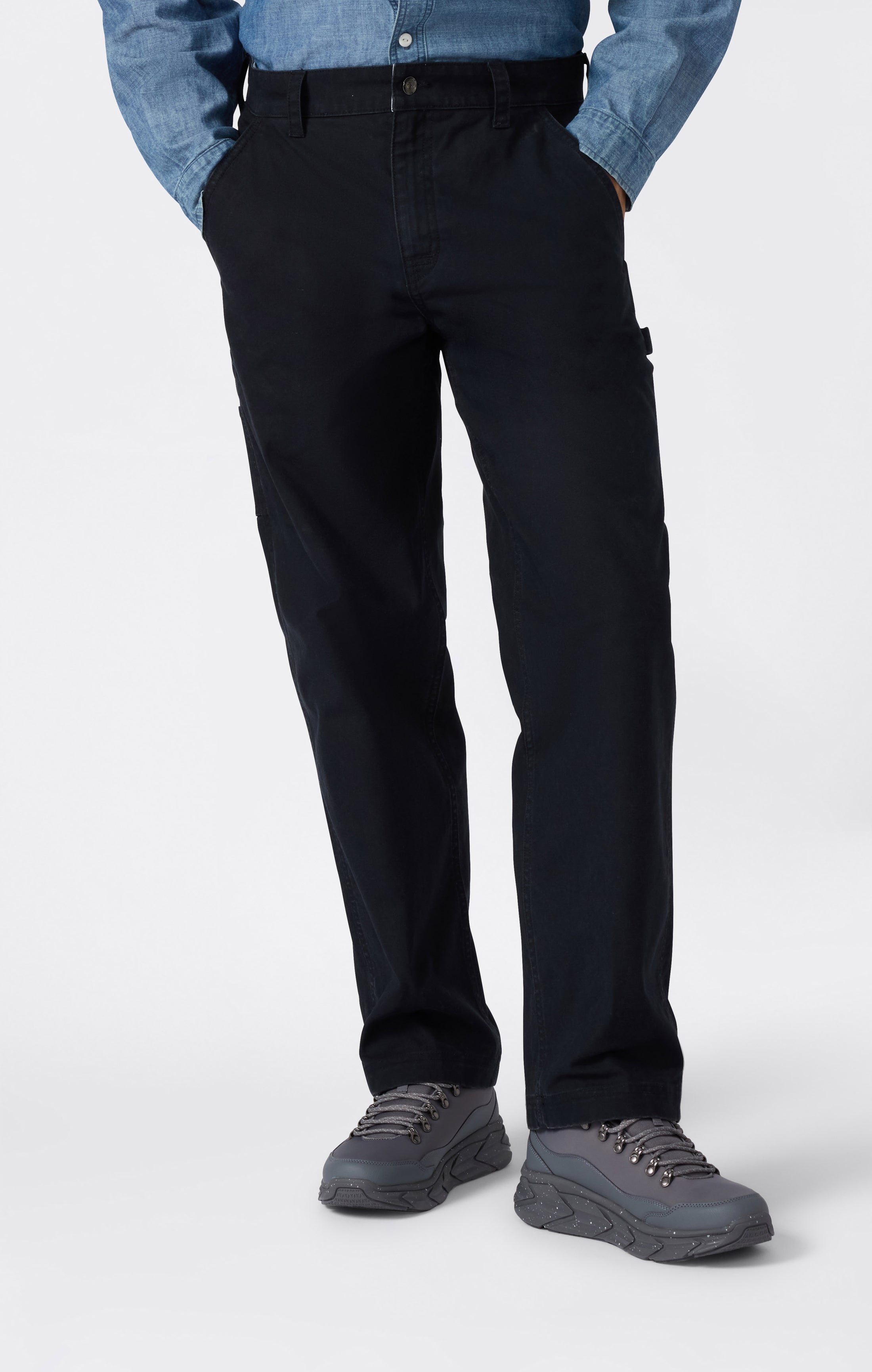 Pantalon En Tissu À Ourlet Droit Pour Homme