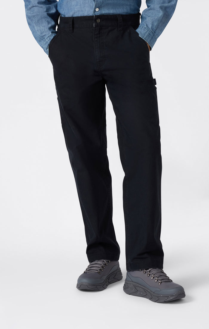 Pantaloni In Tessuto Con Gamba Dritta Da Uomo