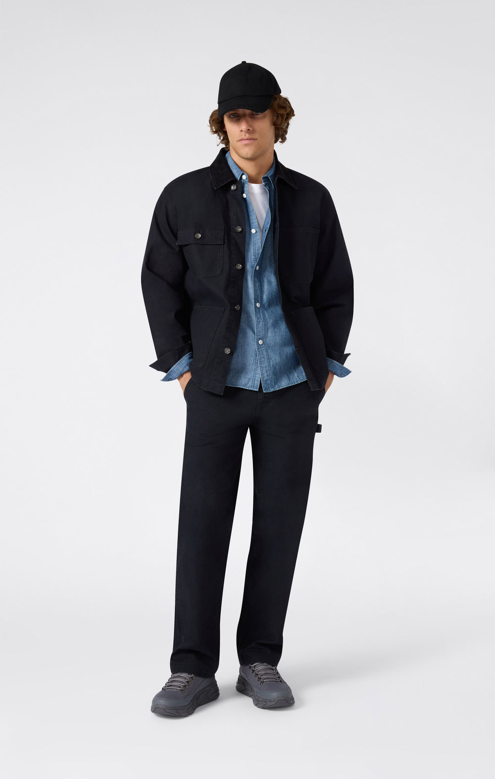 Pantalon En Tissu À Ourlet Droit Pour Homme