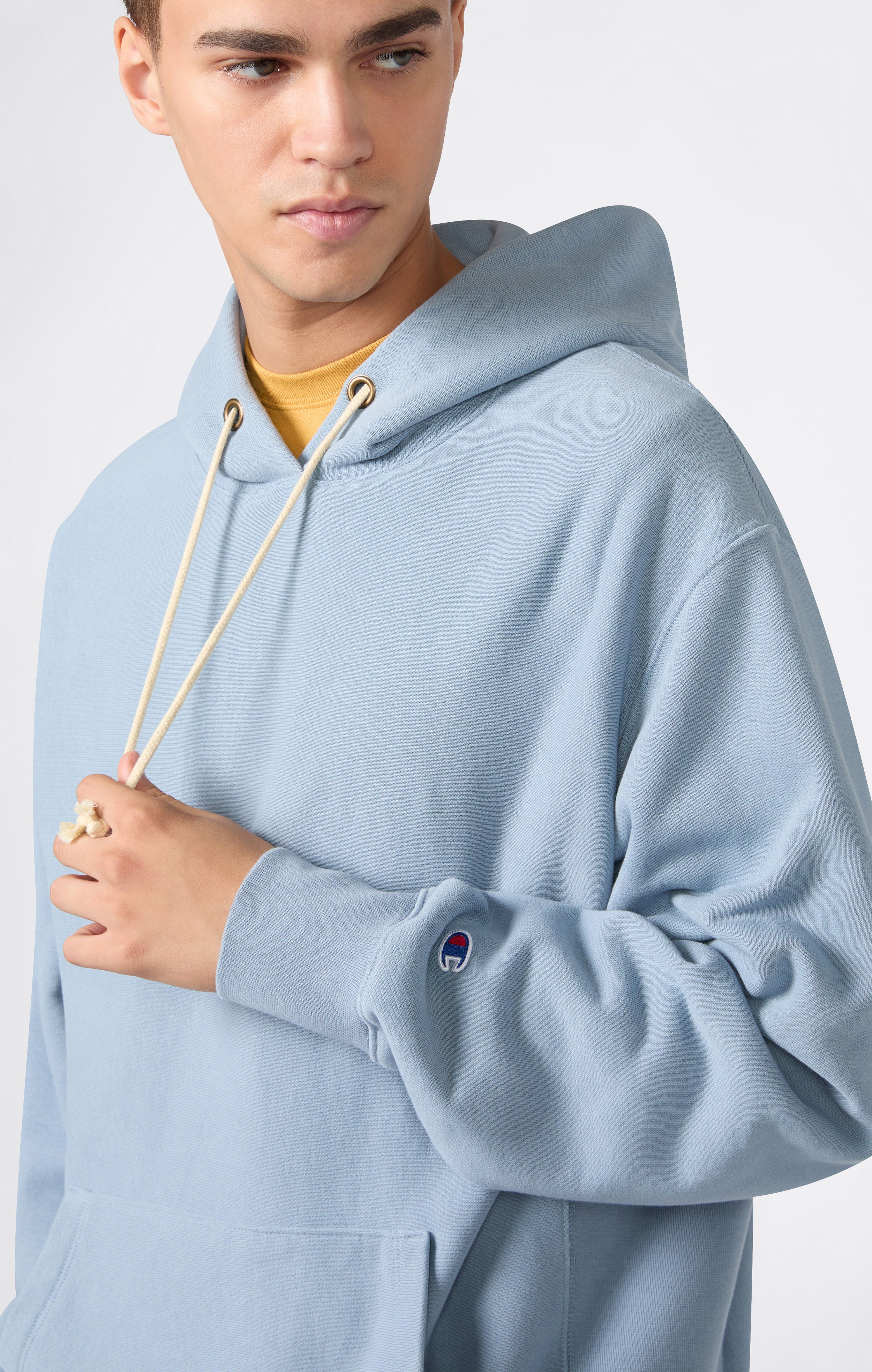 Men’s Lightweight Hooded Sweatshirt Reverse Weave