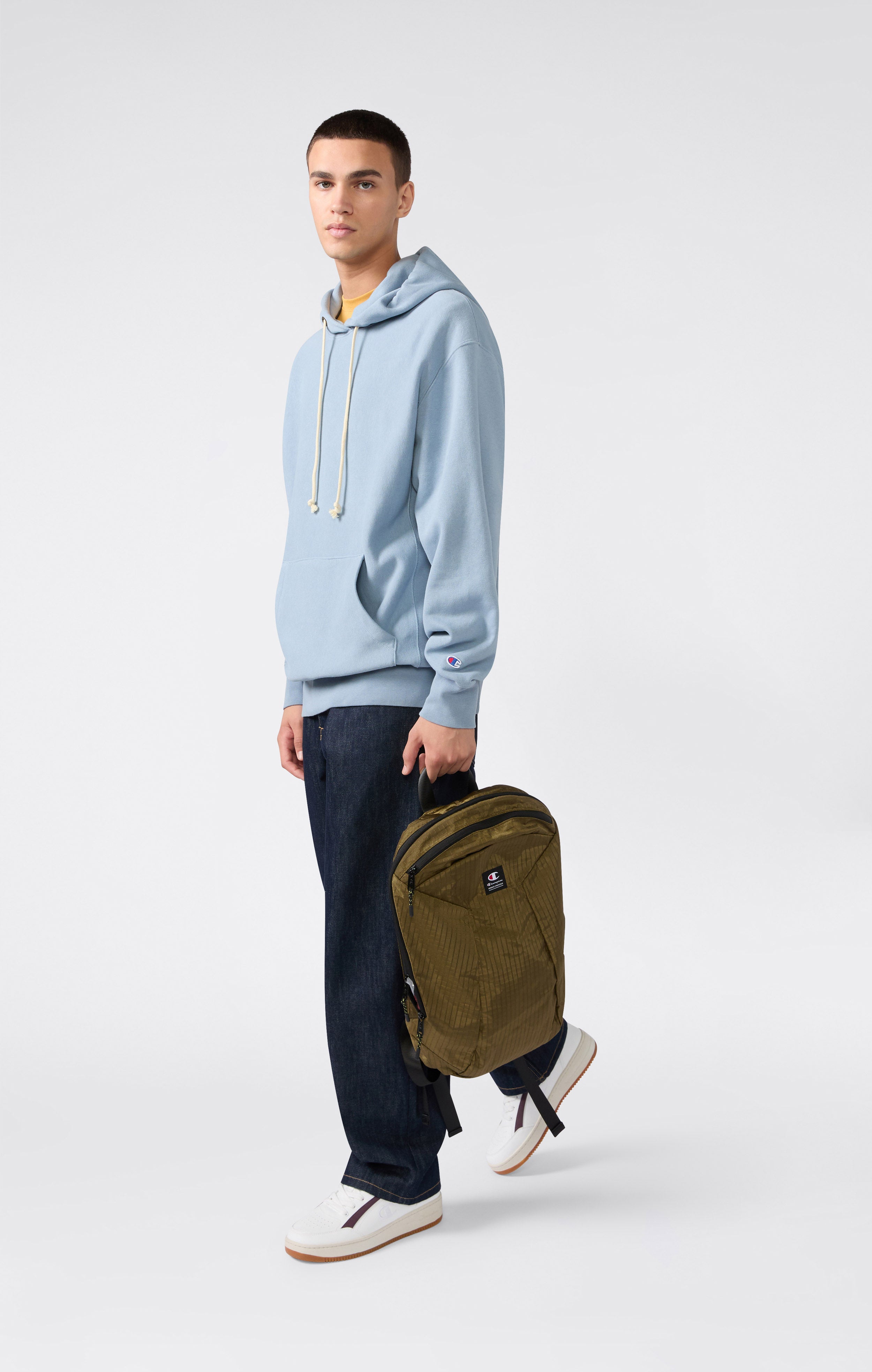 Men’s Lightweight Hooded Sweatshirt Reverse Weave