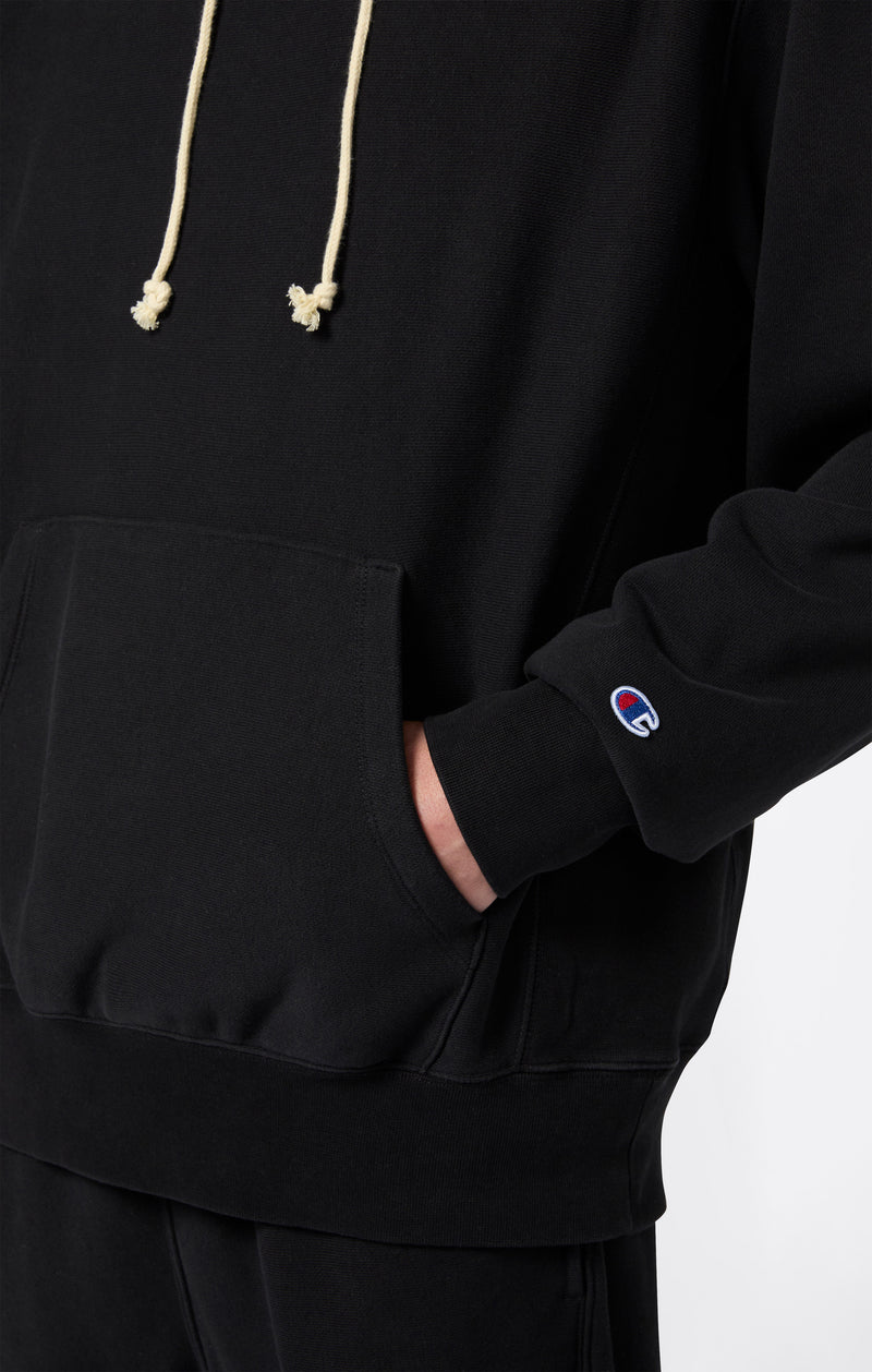 Felpa Leggera con Cappuccio da Uomo Reverse Weave