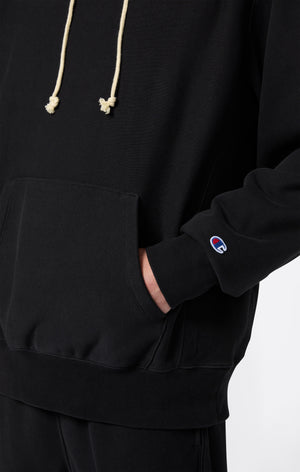 Felpa Leggera con Cappuccio da Uomo Reverse Weave