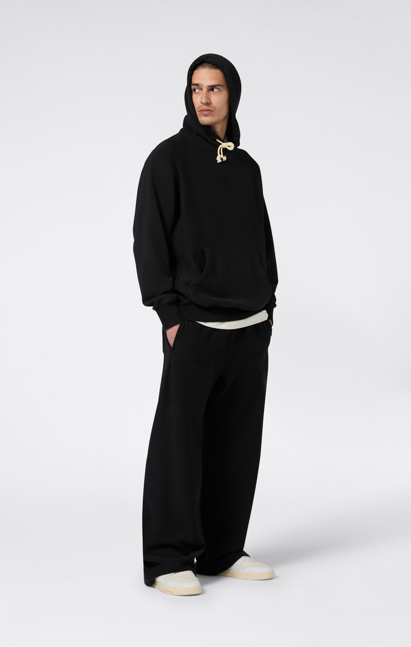 Felpa Leggera con Cappuccio da Uomo Reverse Weave