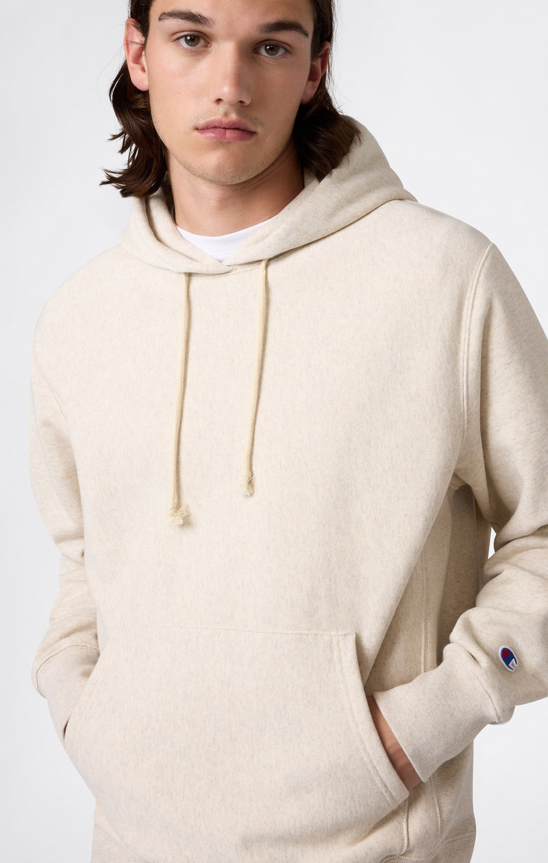 Felpa Leggera con Cappuccio da Uomo Reverse Weave