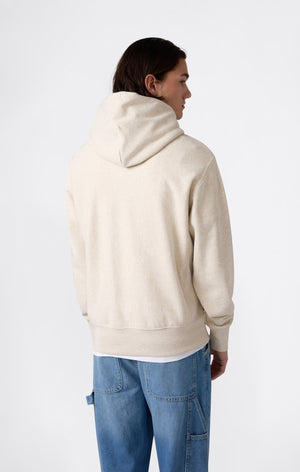 Felpa Leggera con Cappuccio da Uomo Reverse Weave