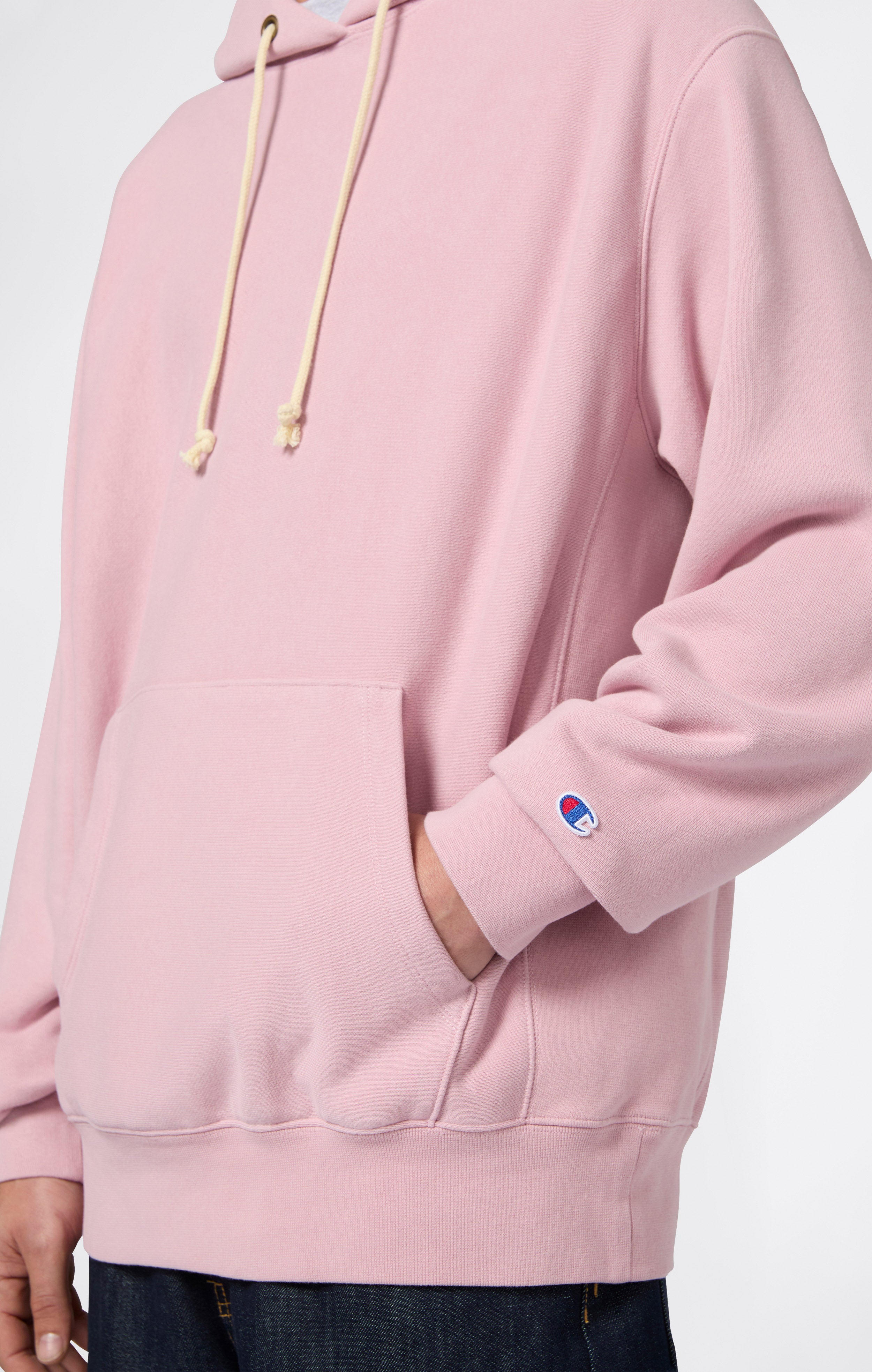 Felpa Leggera con Cappuccio da Uomo Reverse Weave