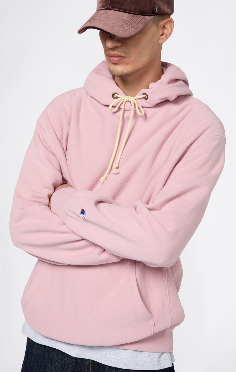 Felpa Leggera con Cappuccio da Uomo Reverse Weave