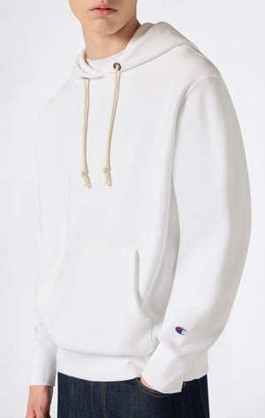 Felpa Leggera con Cappuccio da Uomo Reverse Weave