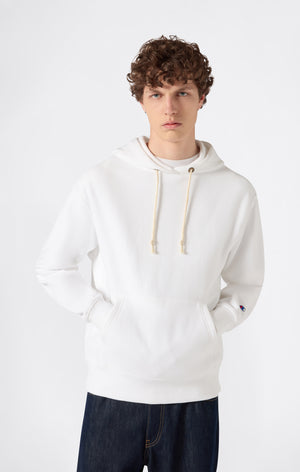 Felpa Leggera con Cappuccio da Uomo Reverse Weave
