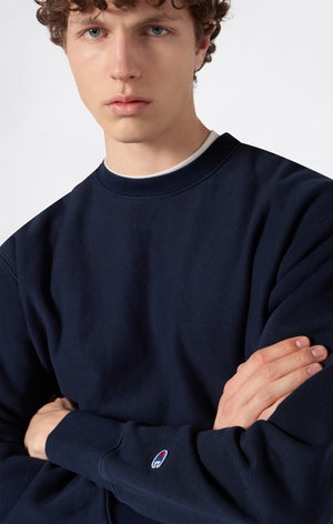 Felpa Leggera Girocollo da Uomo Reverse Weave