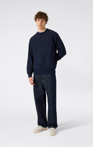 Felpa Leggera Girocollo da Uomo Reverse Weave