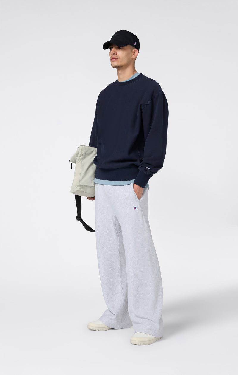 Leichter Herren Sweatshirt mit Rundhalsausschnitt Reverse Weave