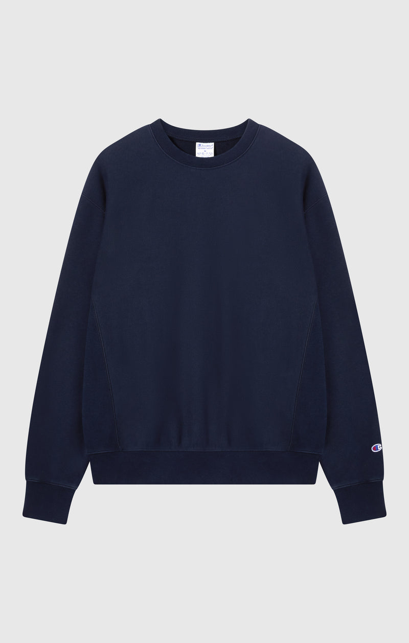 Leichter Herren Sweatshirt mit Rundhalsausschnitt Reverse Weave