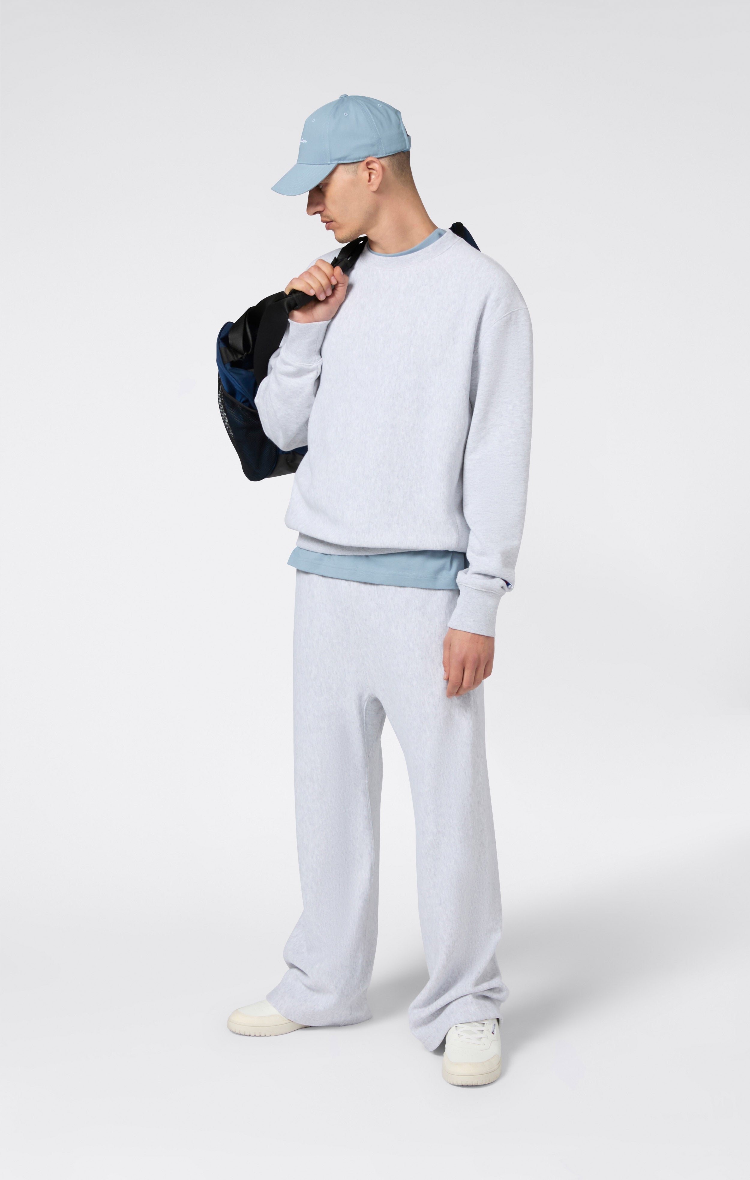 Felpa Leggera Girocollo da Uomo Reverse Weave