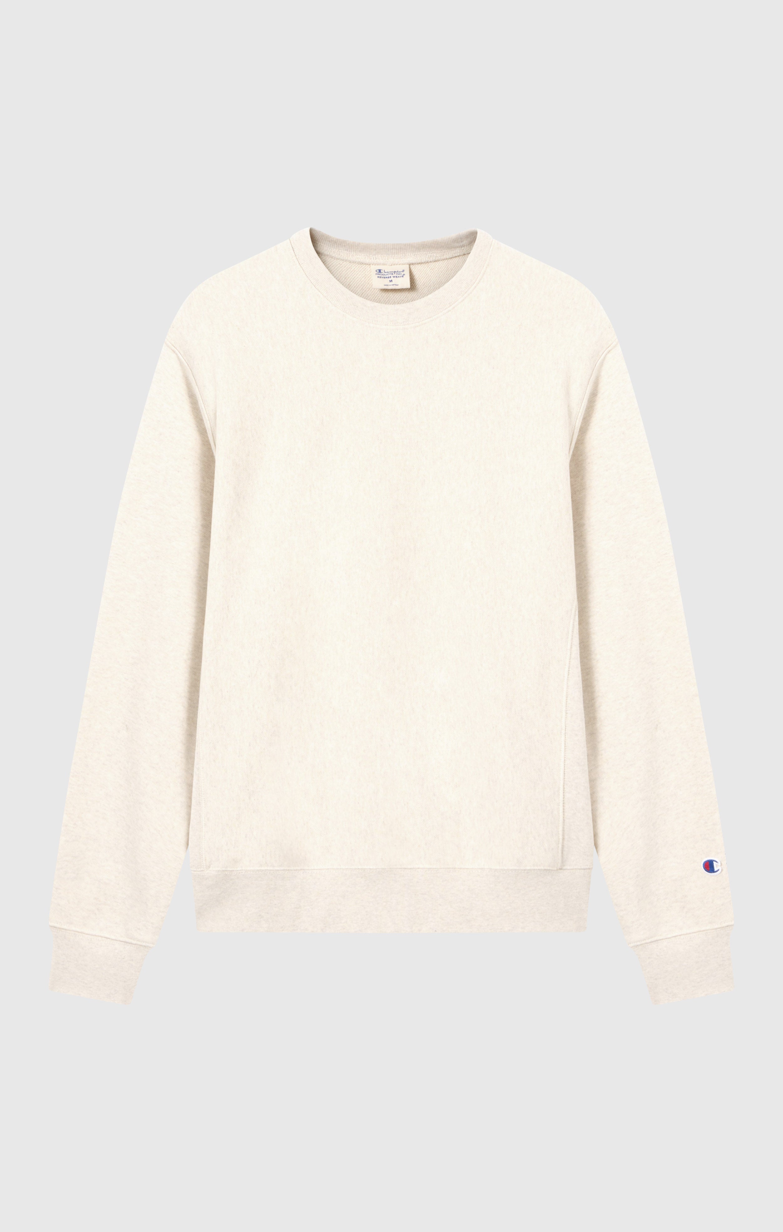 Felpa Leggera Girocollo da Uomo Reverse Weave