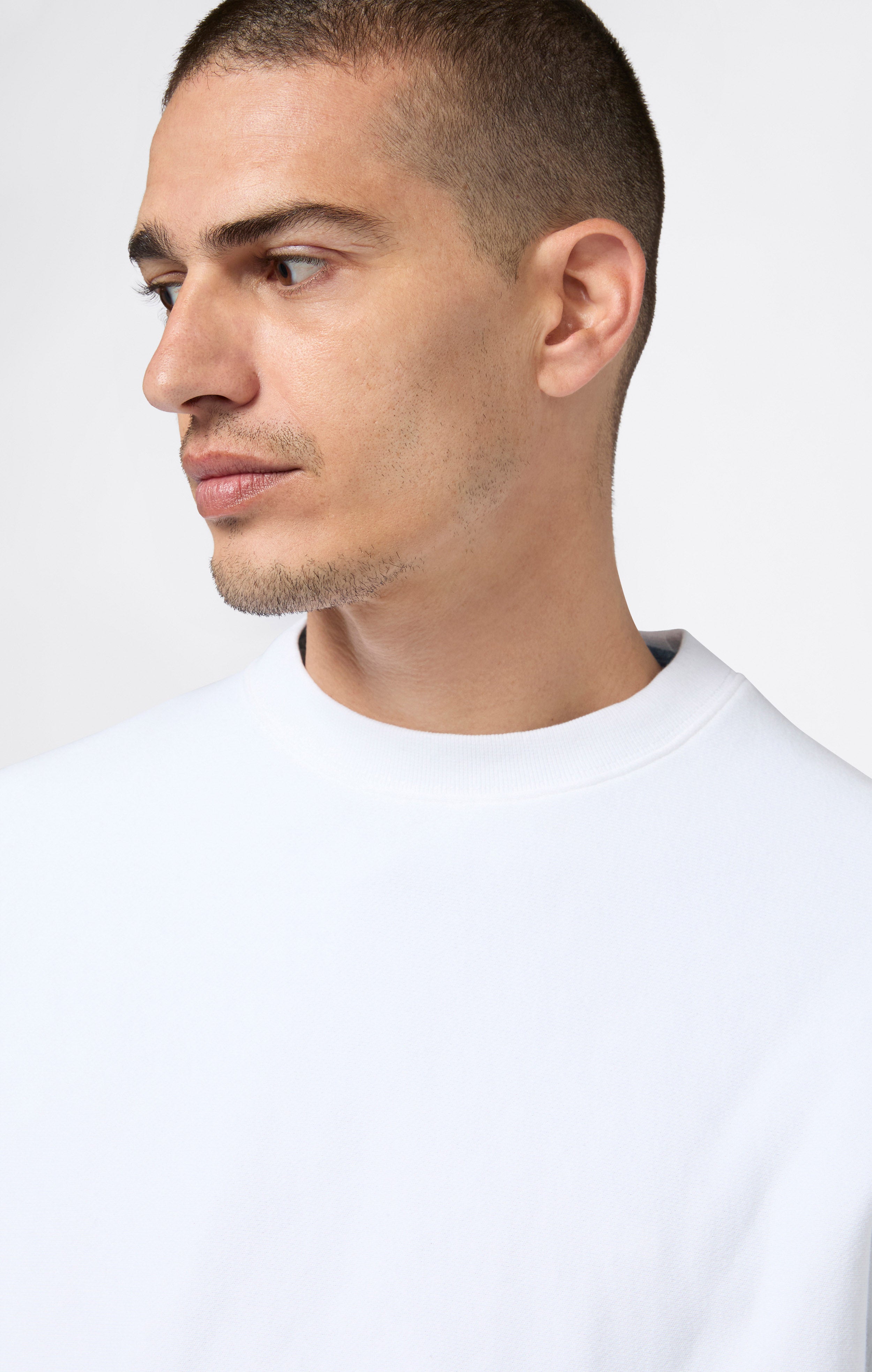 Leichter Herren Sweatshirt mit Rundhalsausschnitt Reverse Weave