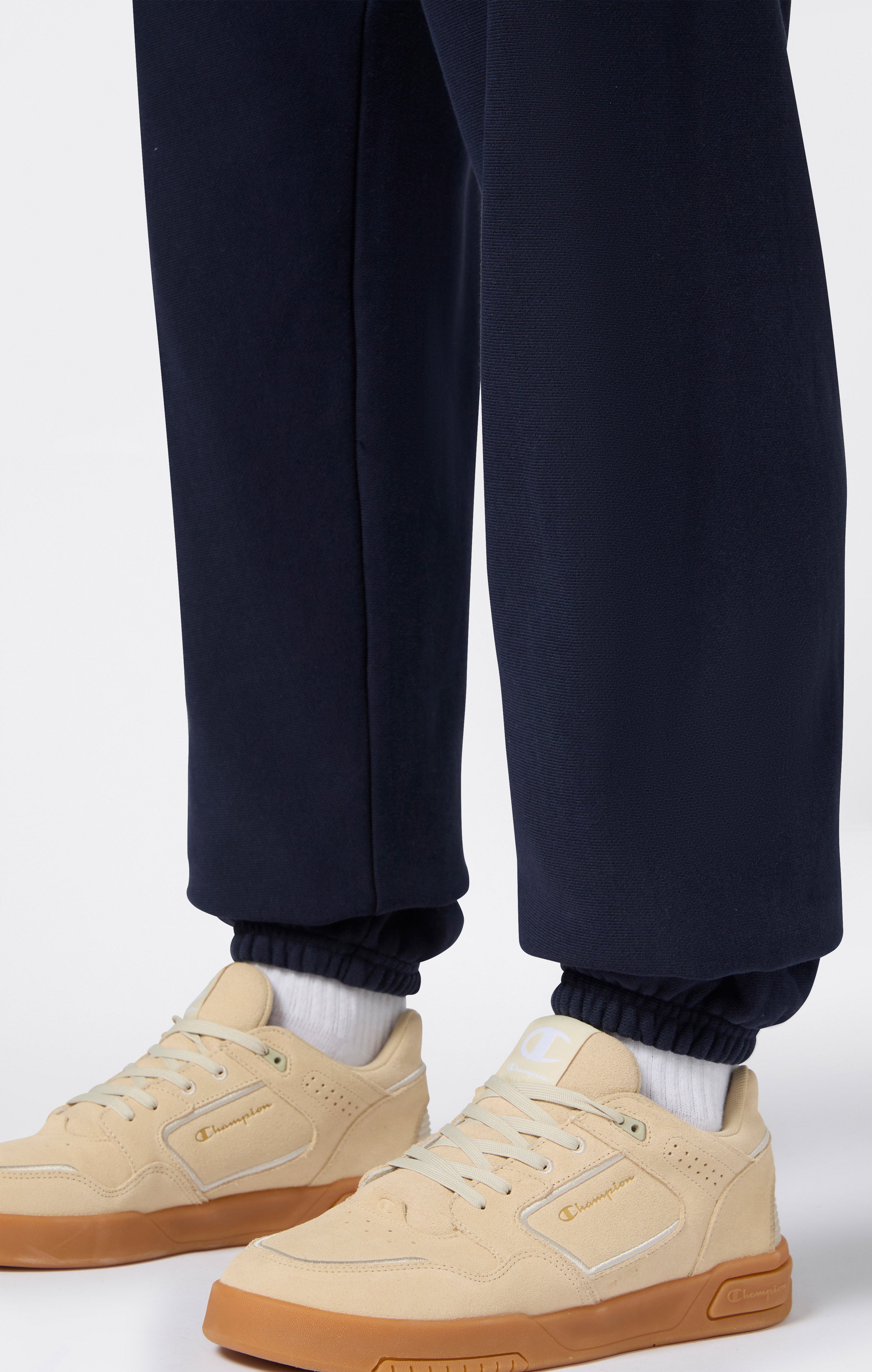 Pantaloni Joggers Leggeri da Uomo con Polsino Elasticizzato Reverse Weave