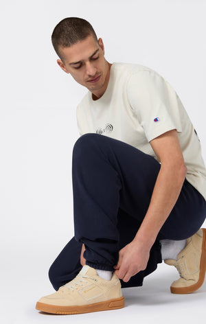 Pantaloni Joggers Leggeri da Uomo con Polsino Elasticizzato Reverse Weave