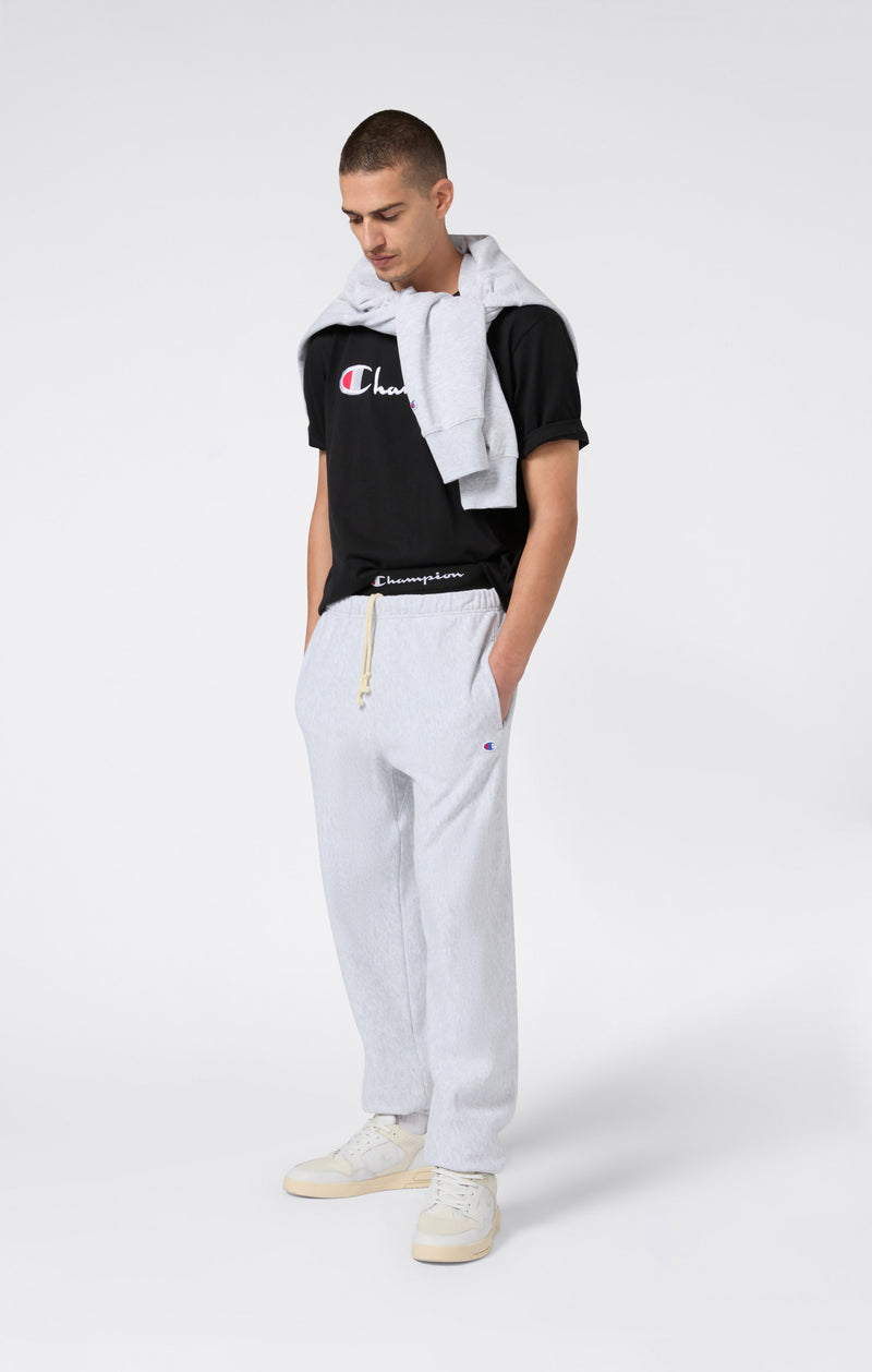 Pantaloni Joggers Leggeri da Uomo con Polsino Elasticizzato Reverse Weave