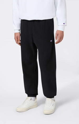 Pantaloni Joggers Leggeri da Uomo con Polsino Elasticizzato Reverse Weave