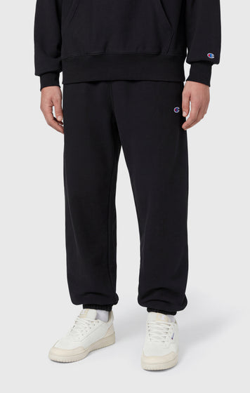 Pantaloni Joggers Leggeri da Uomo con Polsino Elasticizzato Reverse Weave