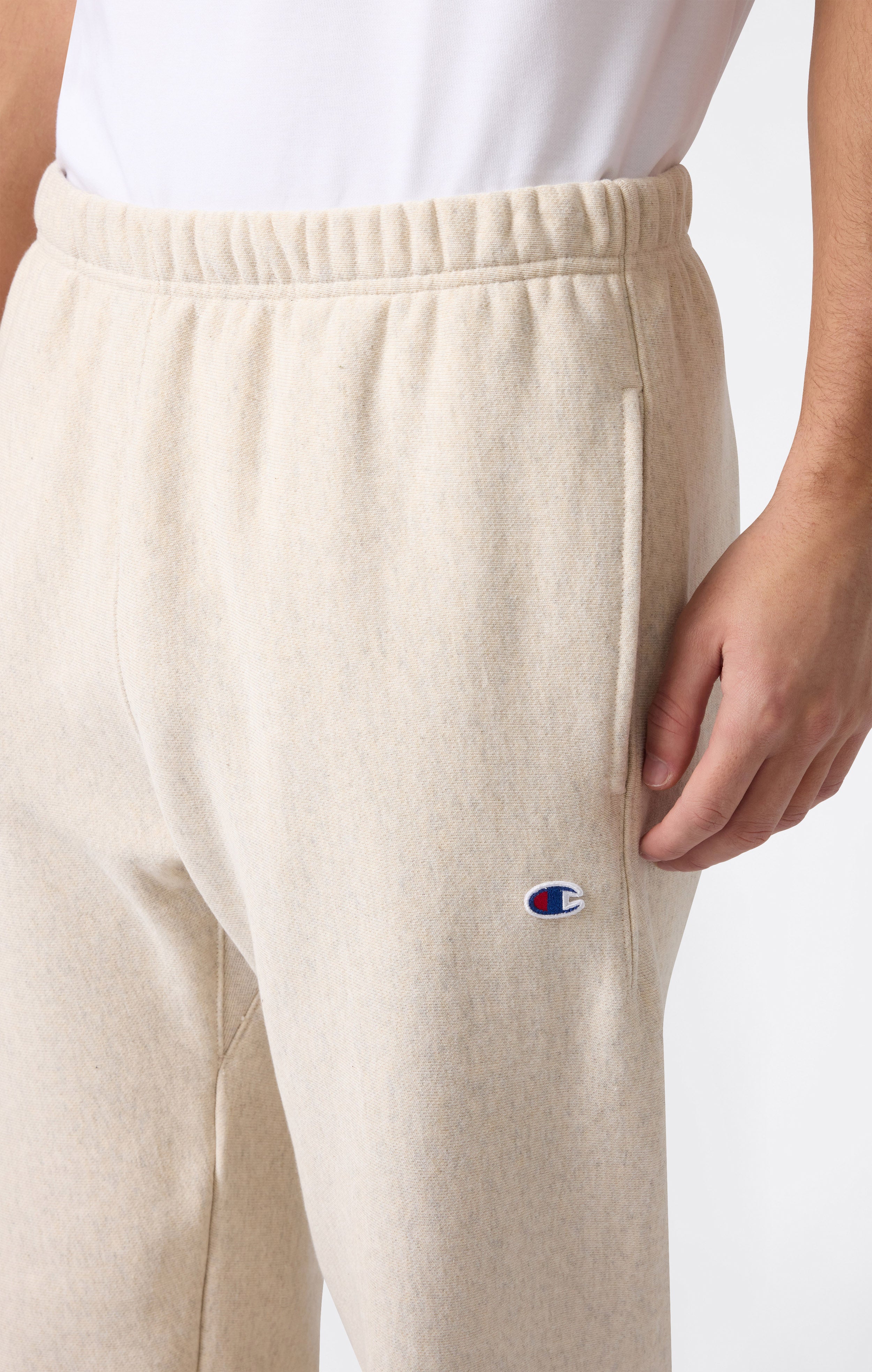 Pantaloni Joggers Leggeri da Uomo con Polsino Elasticizzato Reverse Weave