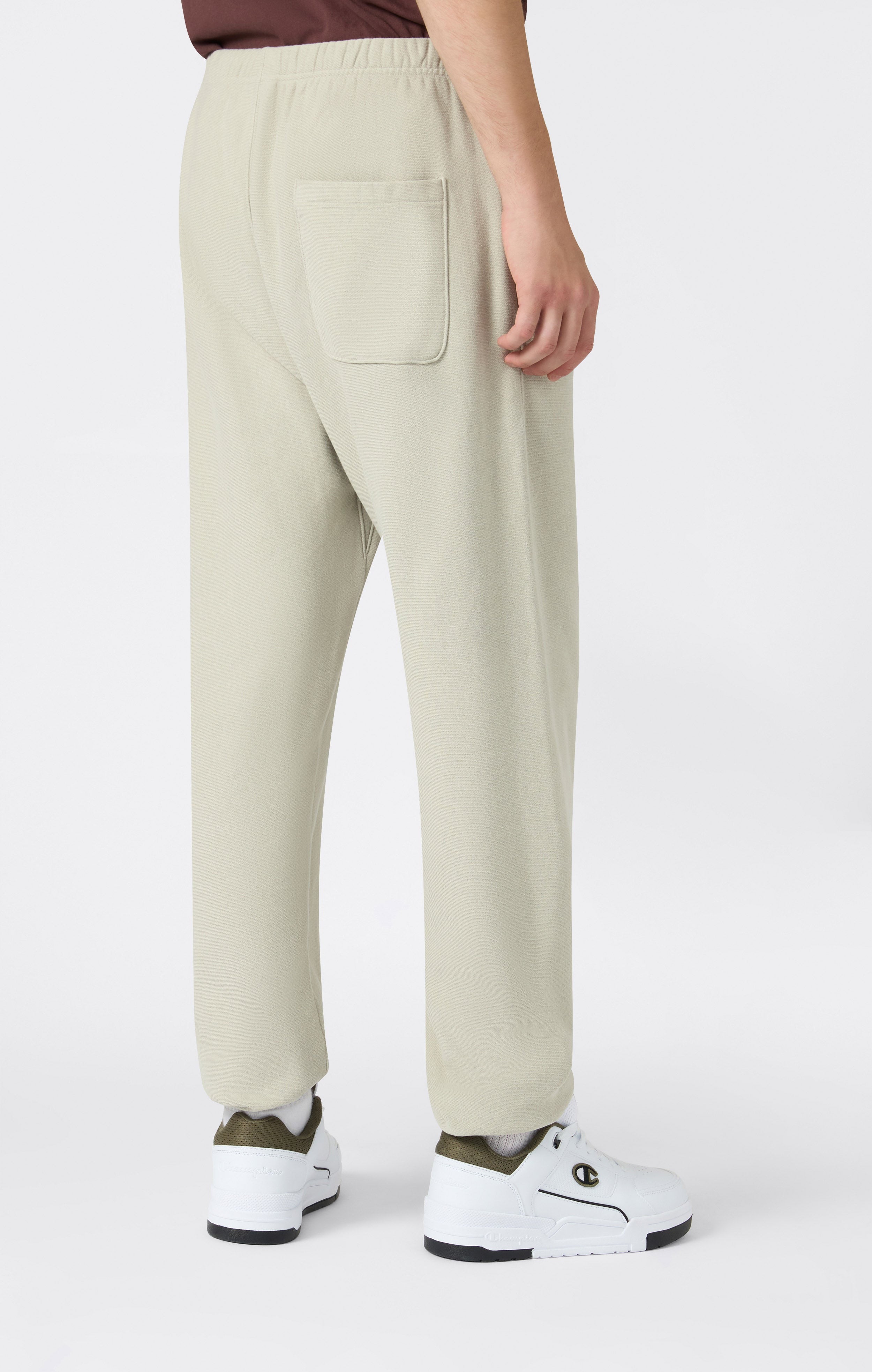 Pantaloni Joggers Leggeri da Uomo con Polsino Elasticizzato Reverse Weave