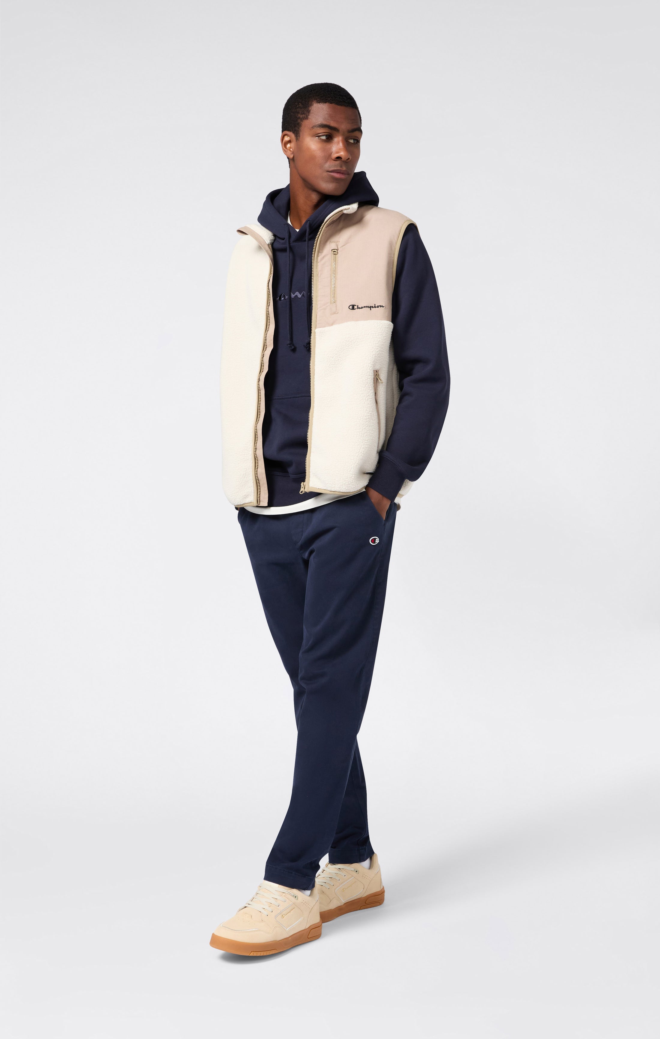 Pantaloni In Tessuto Con Gamba Dritta Da Uomo
