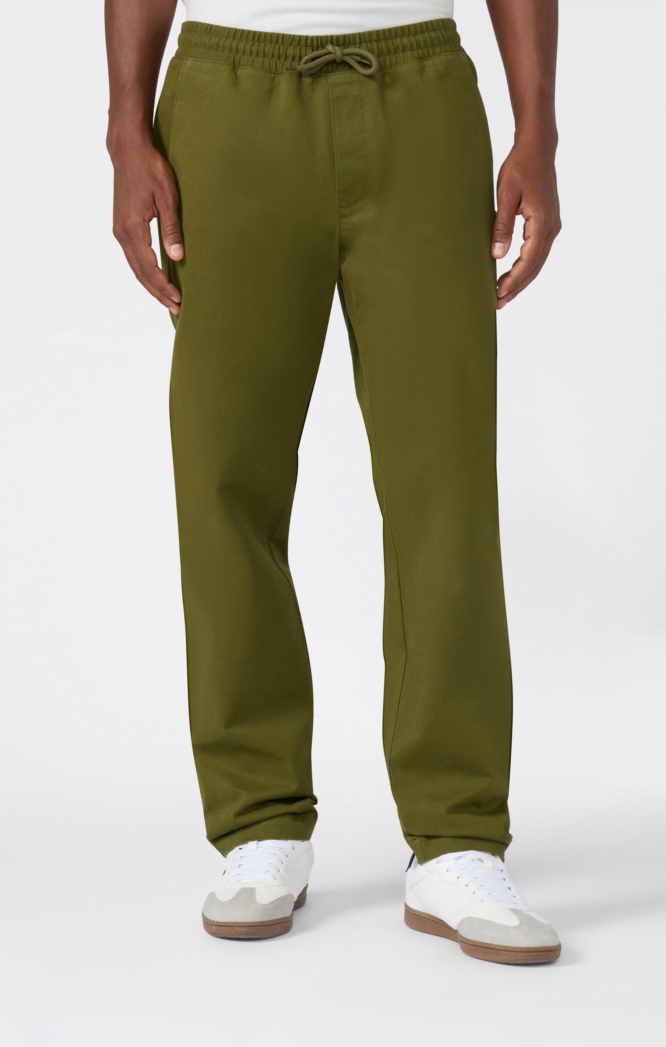 Pantaloni In Tessuto Con Gamba Dritta Da Uomo