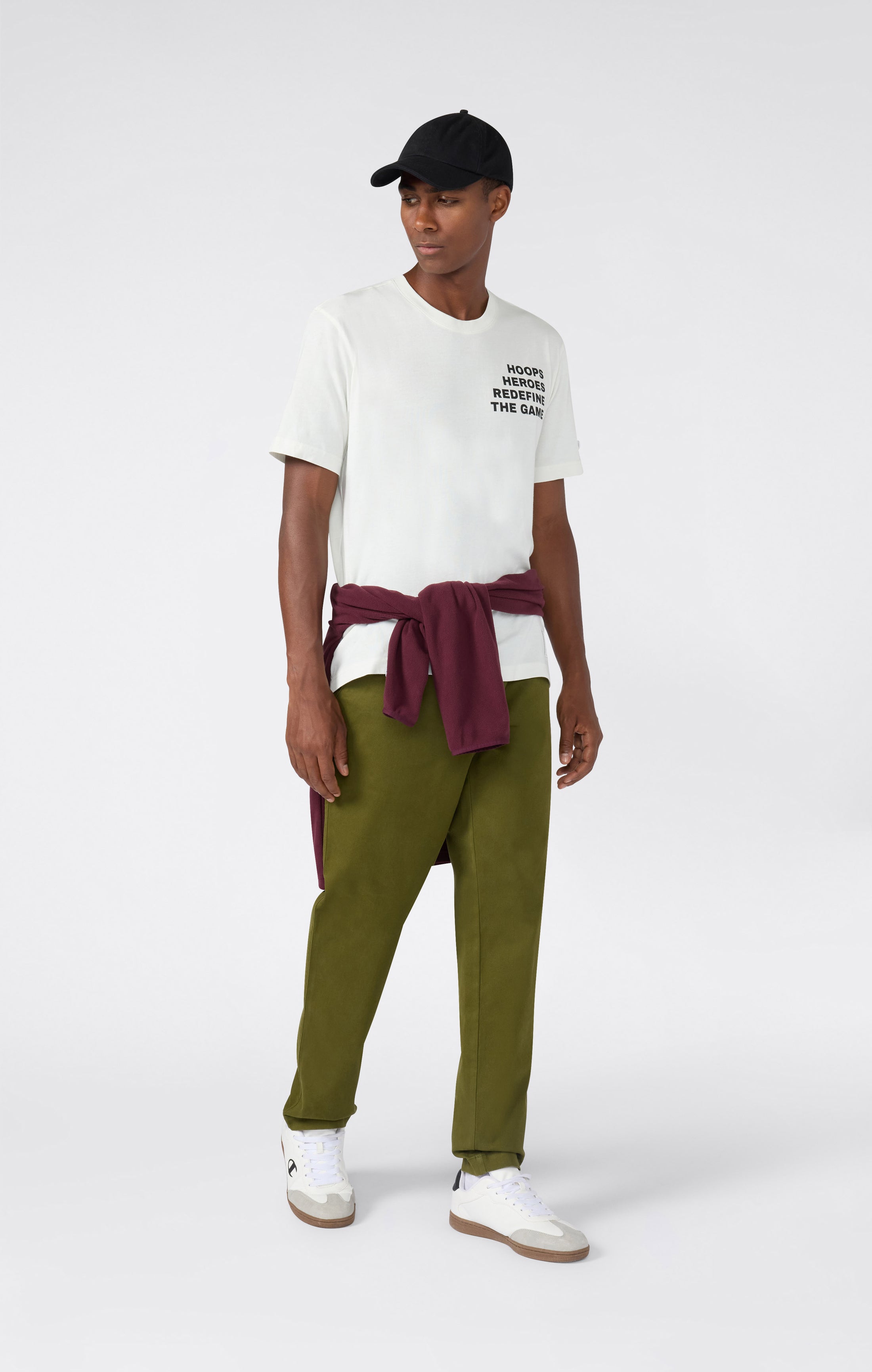 Pantaloni In Tessuto Con Gamba Dritta Da Uomo