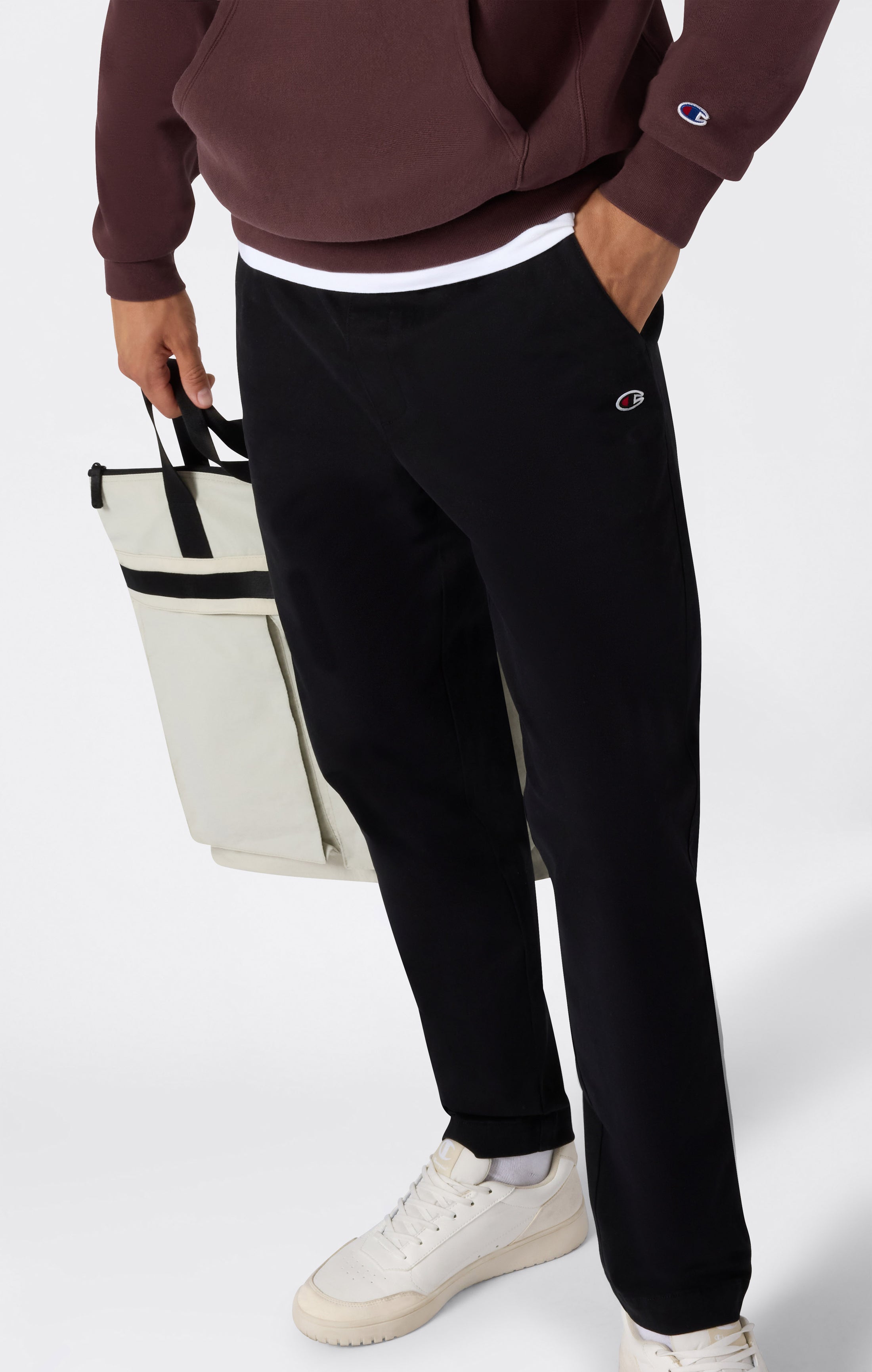 Pantaloni In Tessuto Con Gamba Dritta Da Uomo