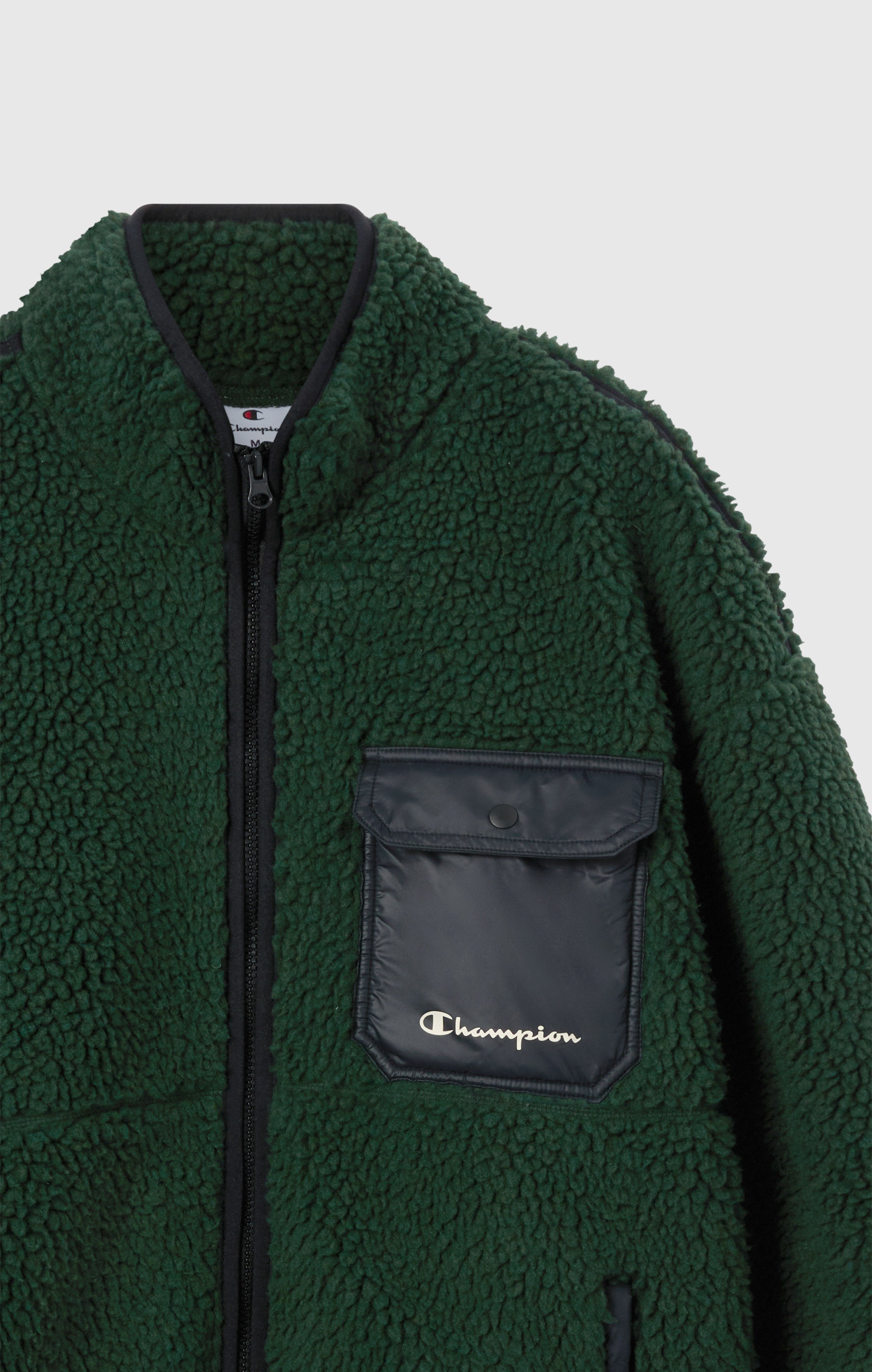 Giacca Polar Teddy con Zip Intera da Uomo