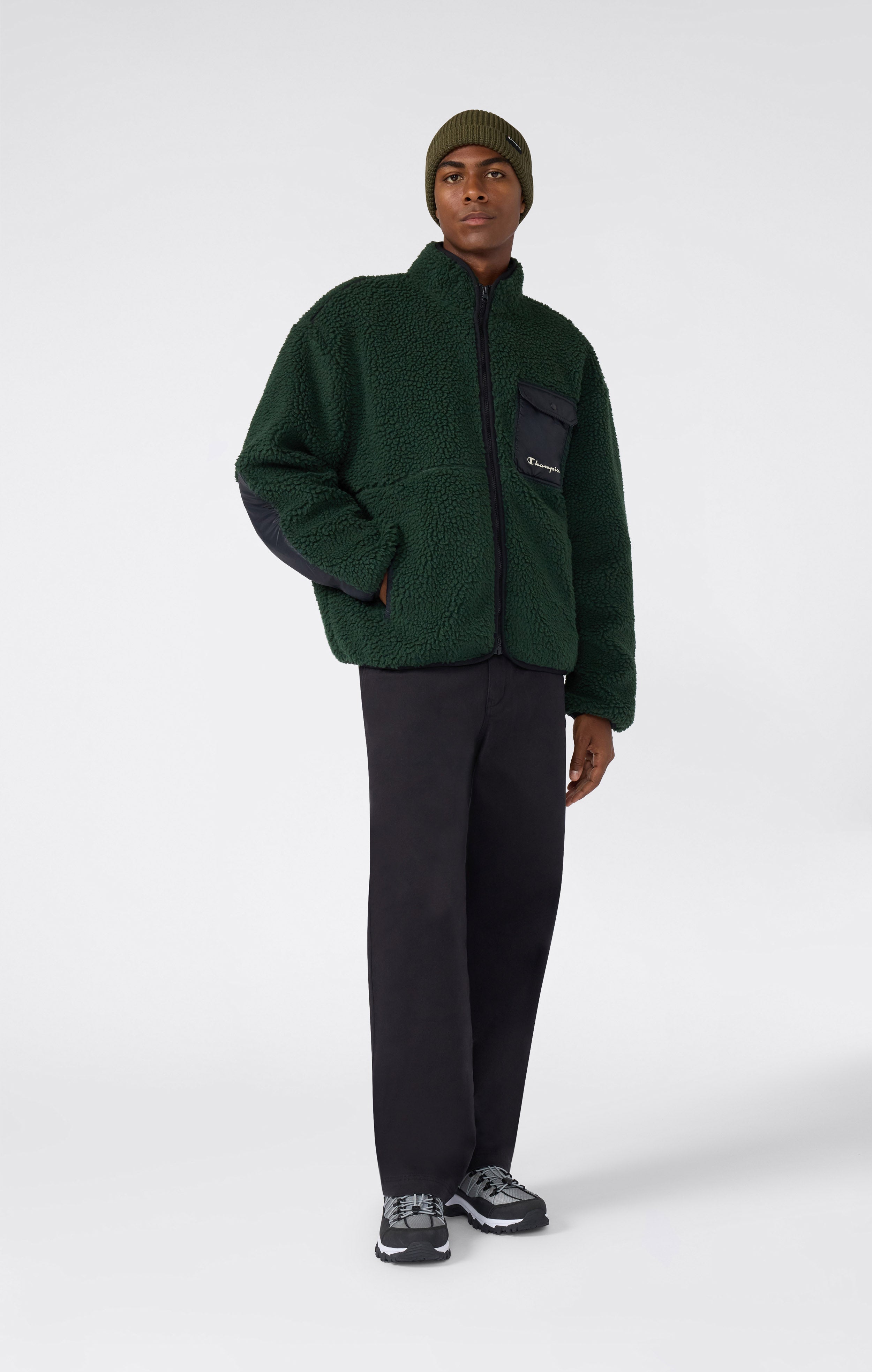 Giacca Polar Teddy con Zip Intera da Uomo